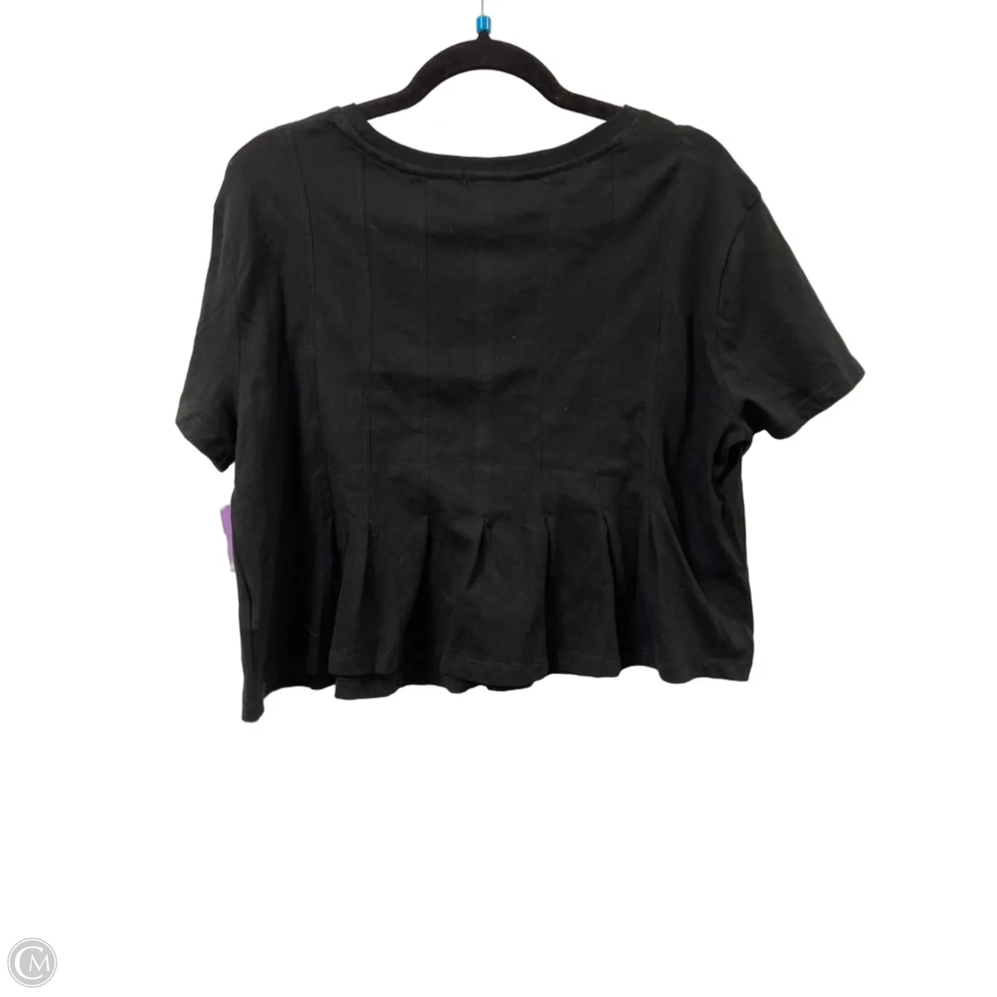 Top Short Sleeve By Scoop In Black, Size: S