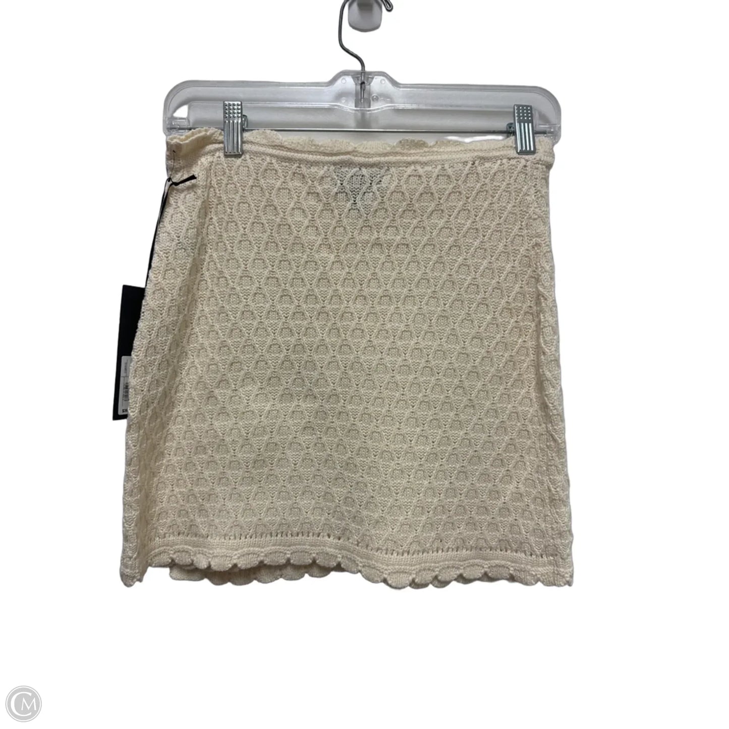 Skirt Mini & Short By Future Collective In Cream, Size: Xs