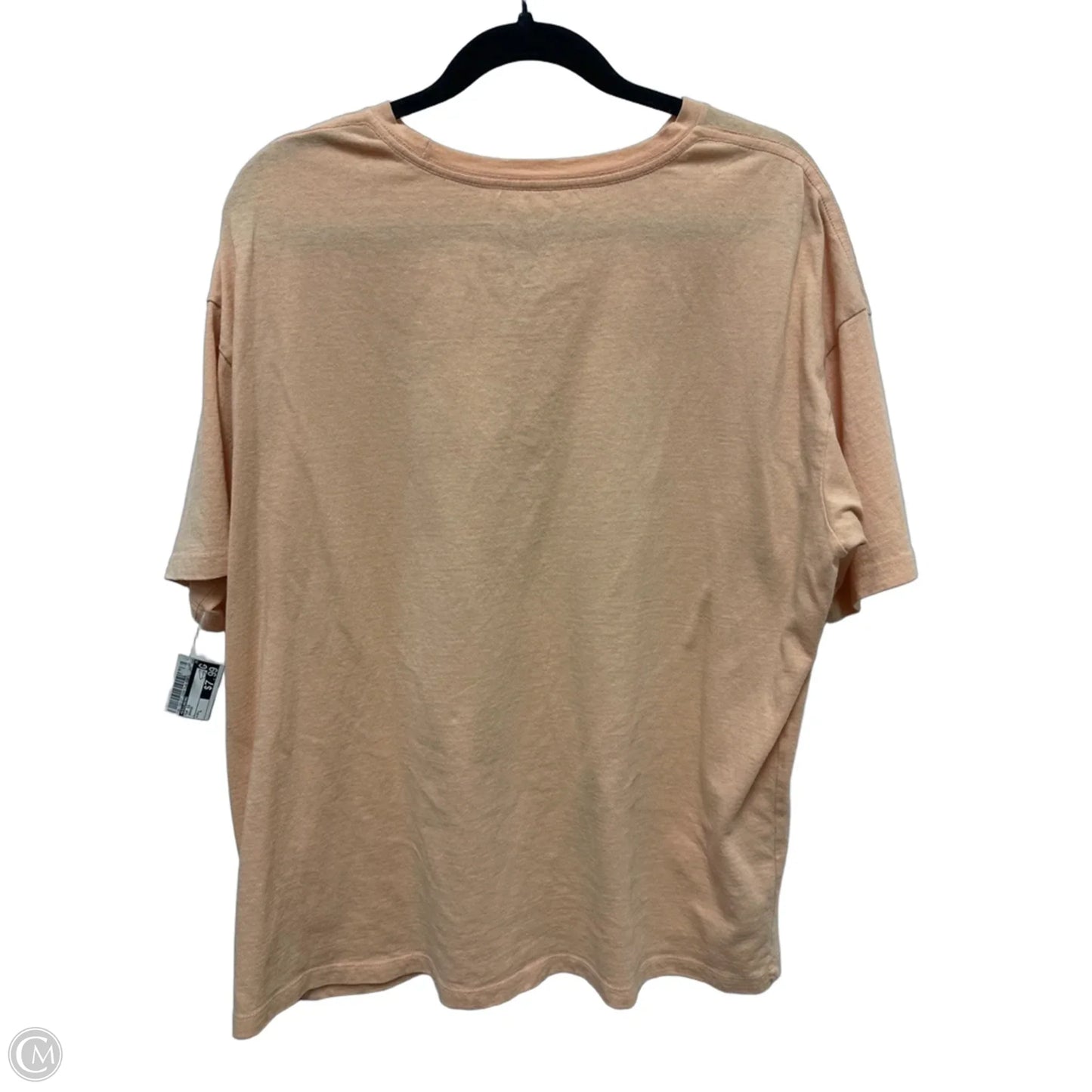 Top Short Sleeve By Billabong In Orange, Size: L