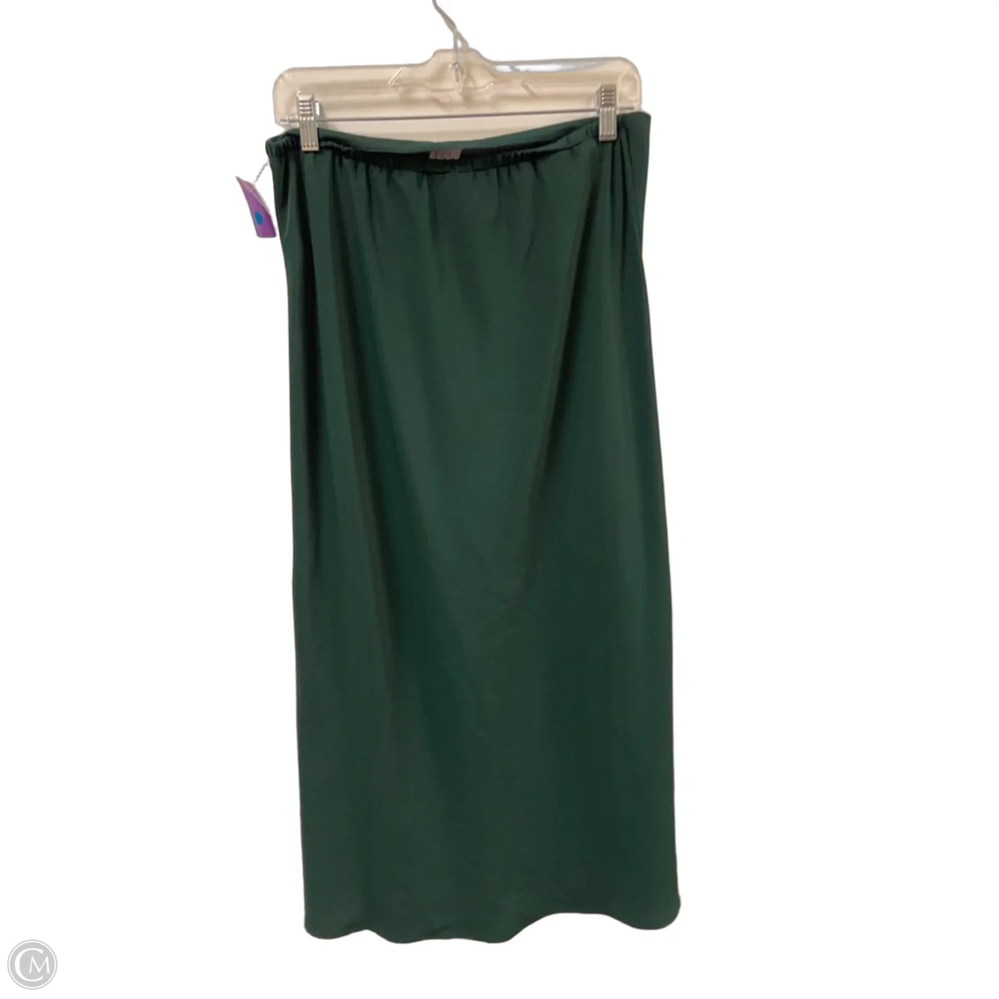 Skirt Maxi By Time And Tru In Green, Size: M