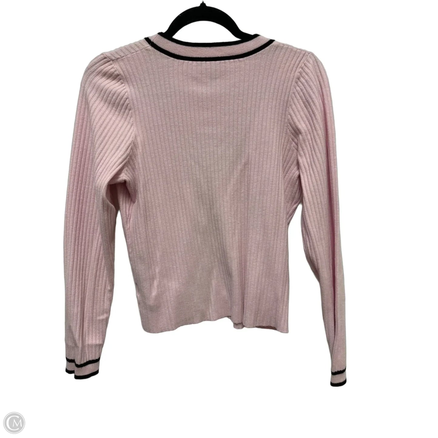 Sweater Cardigan By Express In Pink, Size: L