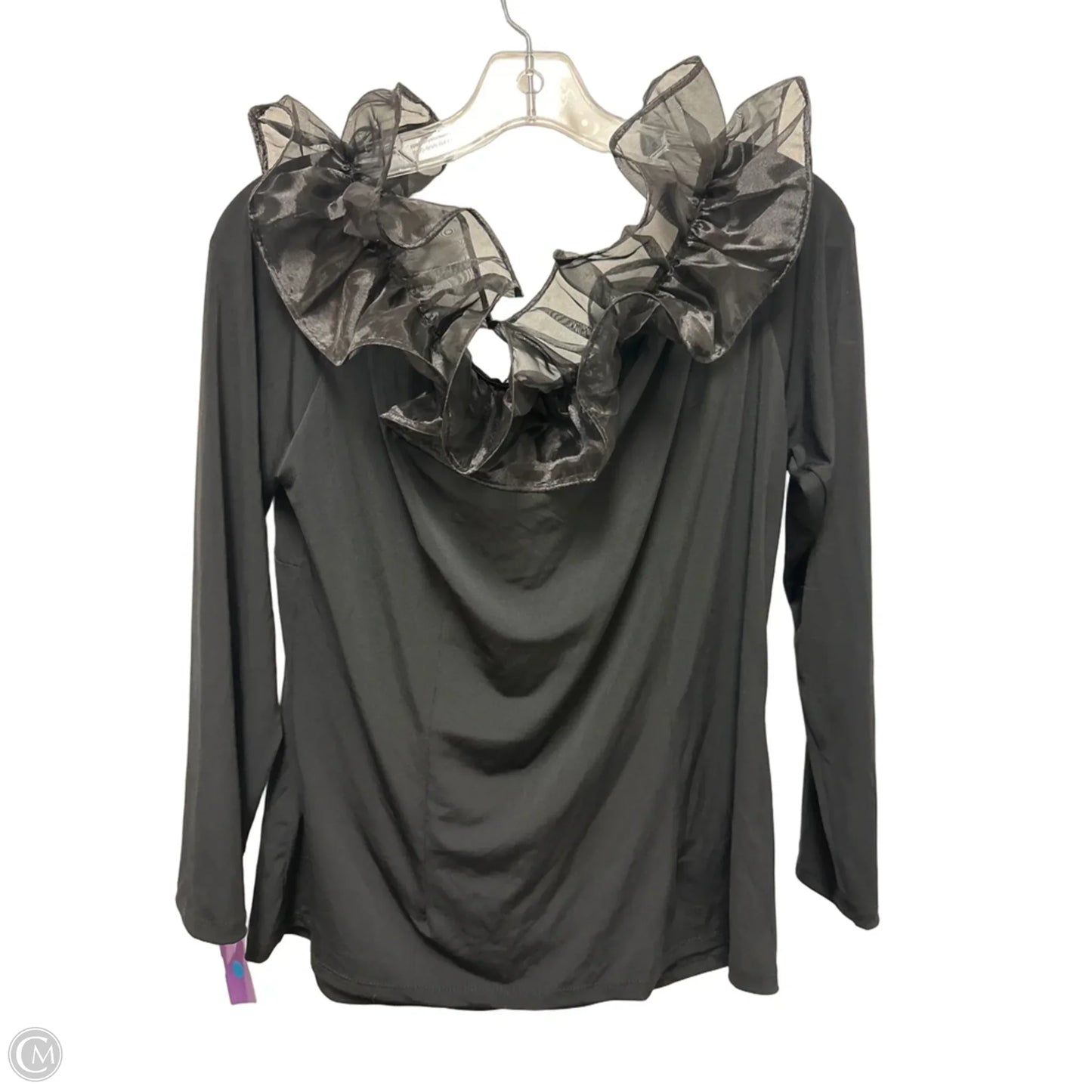 Top Long Sleeve By Boston Proper In Black, Size: Xl
