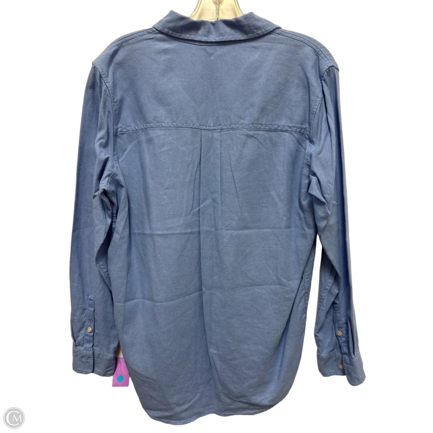 Blouse Long Sleeve By Universal Thread In Blue, Size: S
