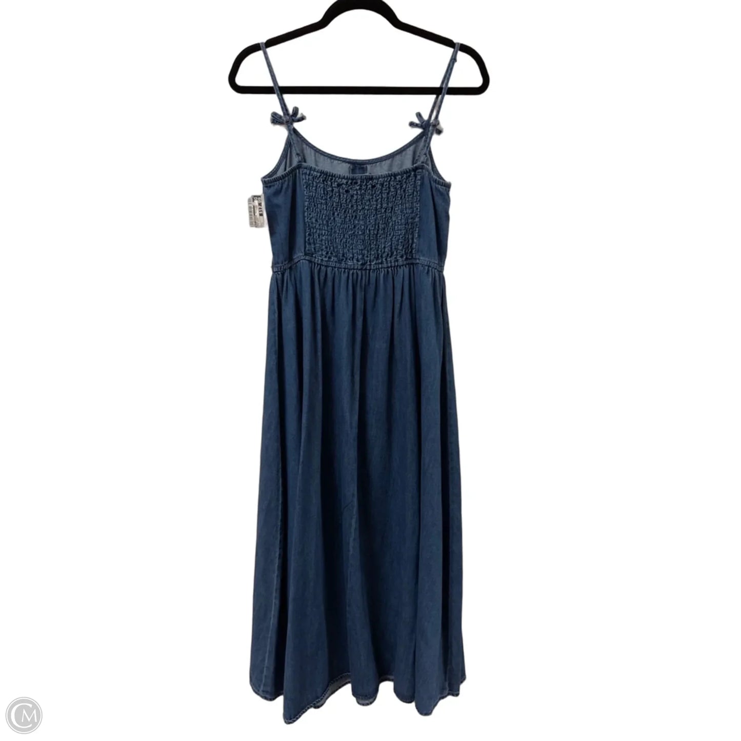 Dress Casual Maxi By Blu Pepper In Blue Denim, Size: L