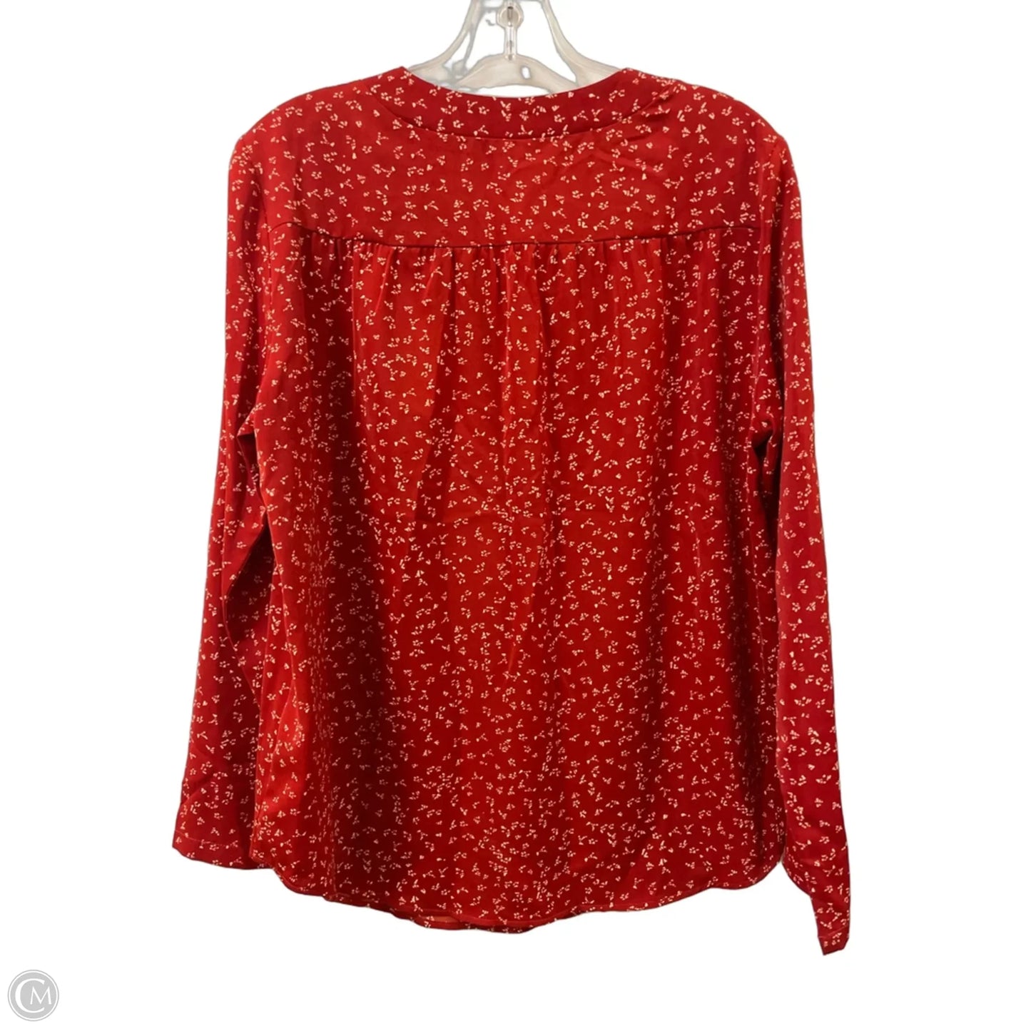 Top Long Sleeve By Clothes Mentor In Red, Size: M