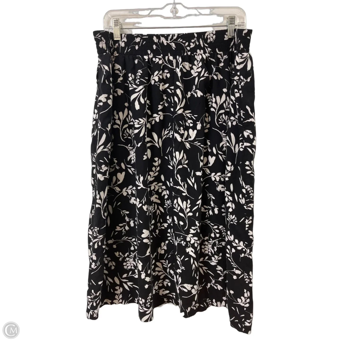 Skirt Maxi By Croft And Barrow In Black & White, Size: 12