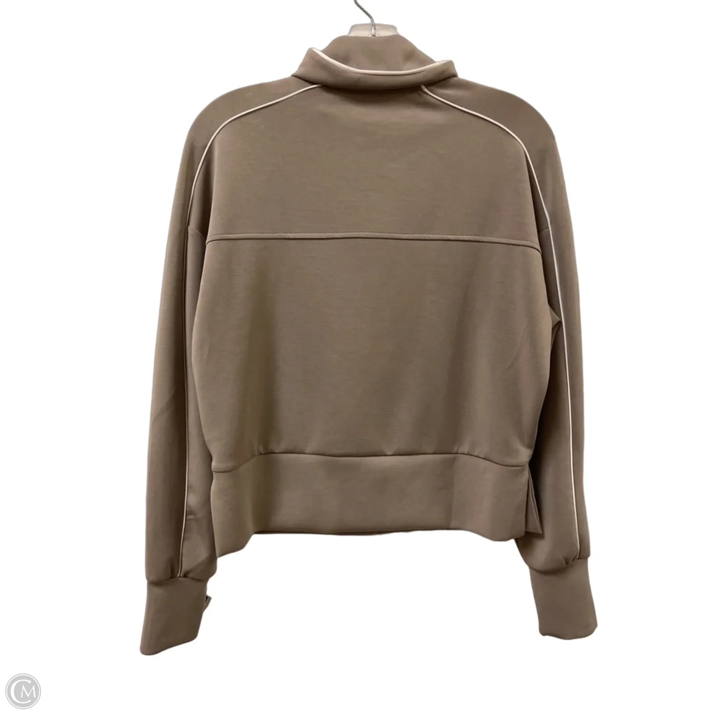 Athletic Sweatshirt Collar By Members Mark In Taupe, Size: Xs