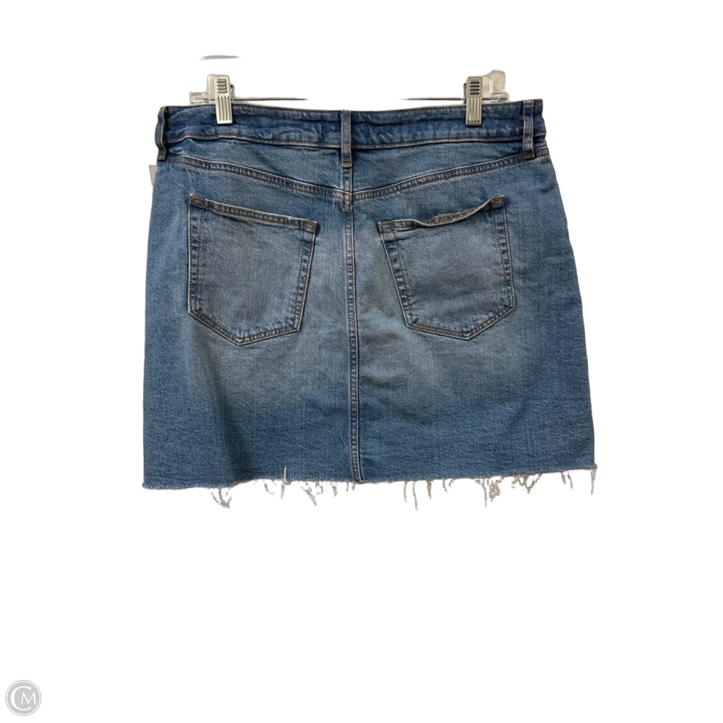 Skirt Mini & Short By Loft In Blue Denim, Size: 8