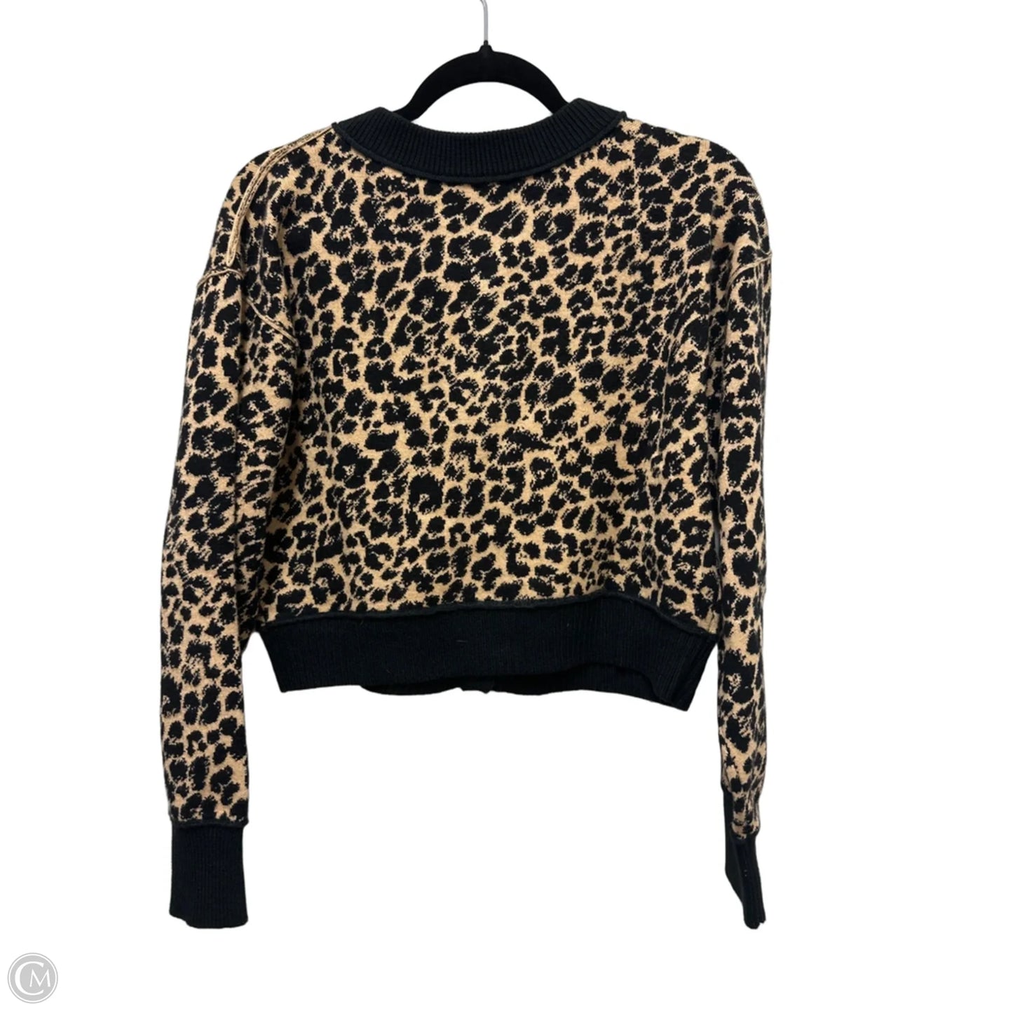 Sweater Cardigan By Maeve In Animal Print, Size: S