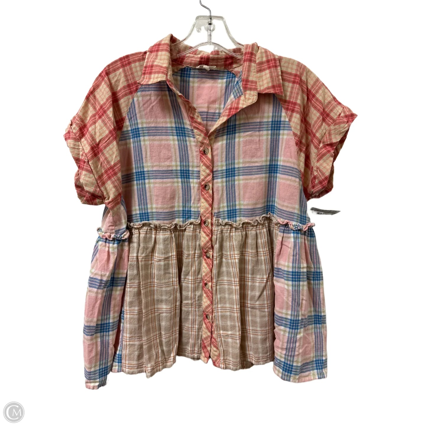 Top Short Sleeve By Jodifl In Multi-colored, Size: S