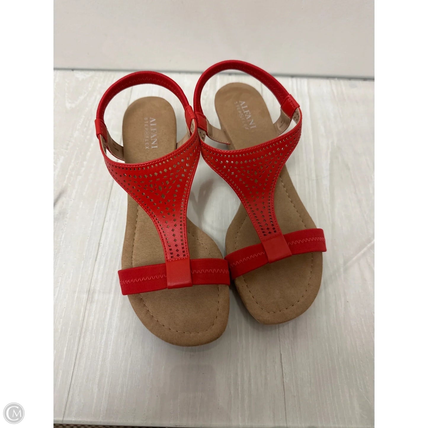 Sandals Flats By Alfani In Red, Size: 8.5