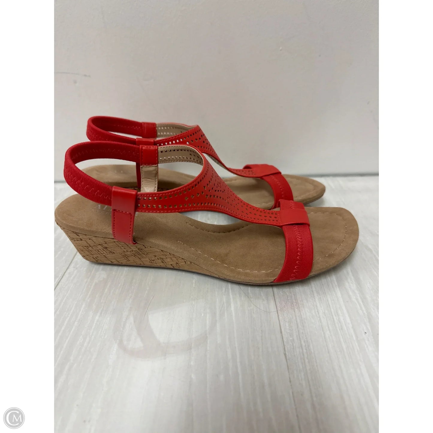 Sandals Flats By Alfani In Red, Size: 8.5