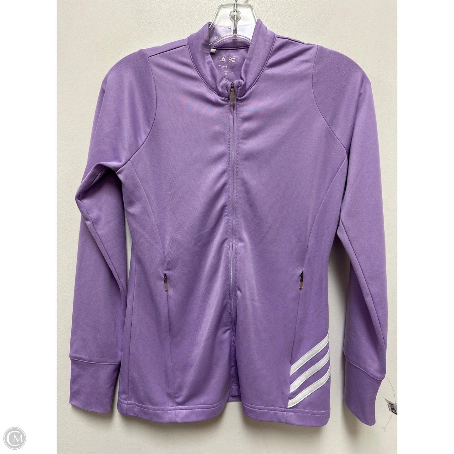 Athletic Jacket By Adidas In Purple, Size: Xs