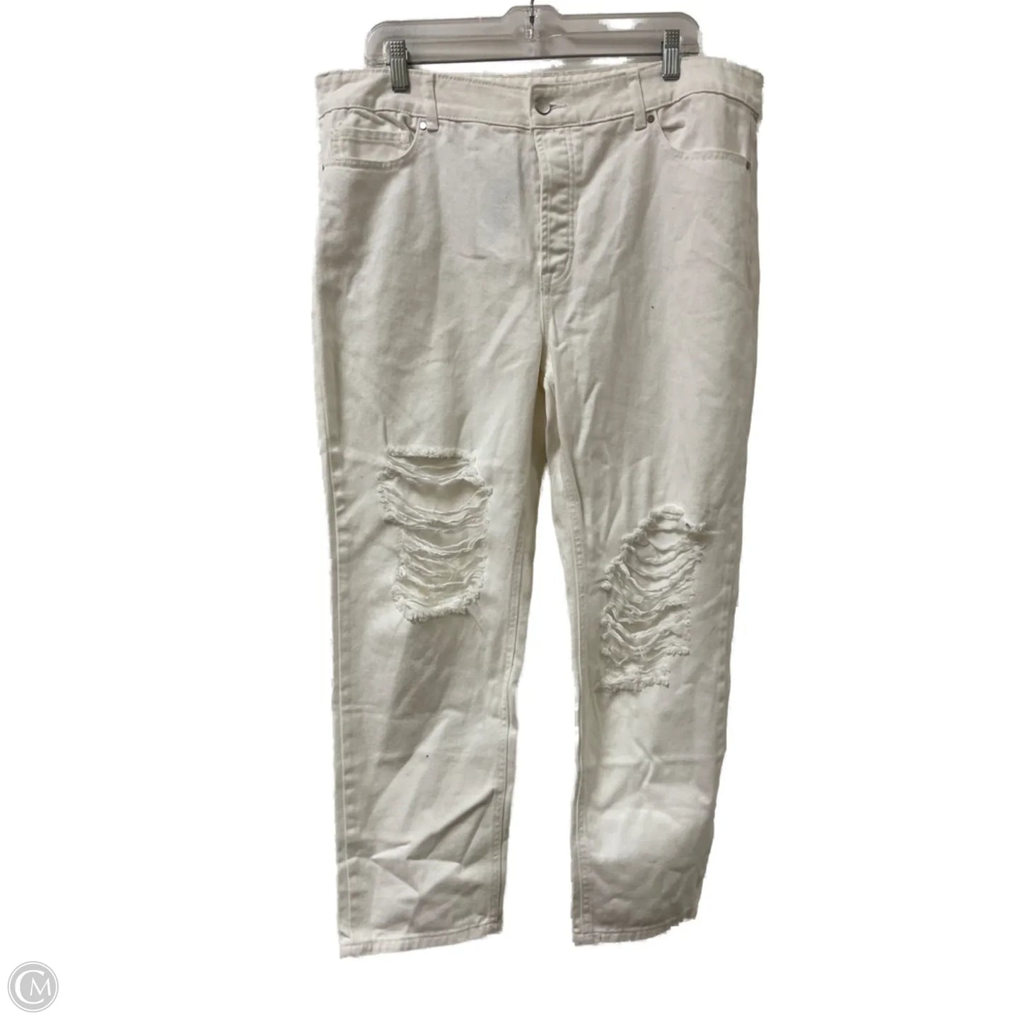 Pants Other By Clothes Mentor In Cream, Size: 14