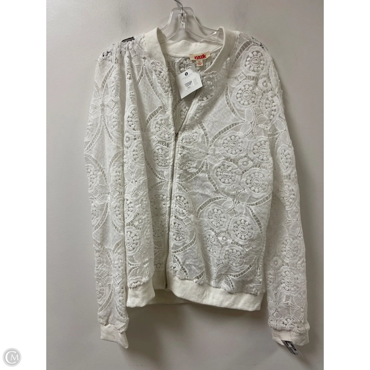Jacket Other By Clothes Mentor In White, Size: Xl