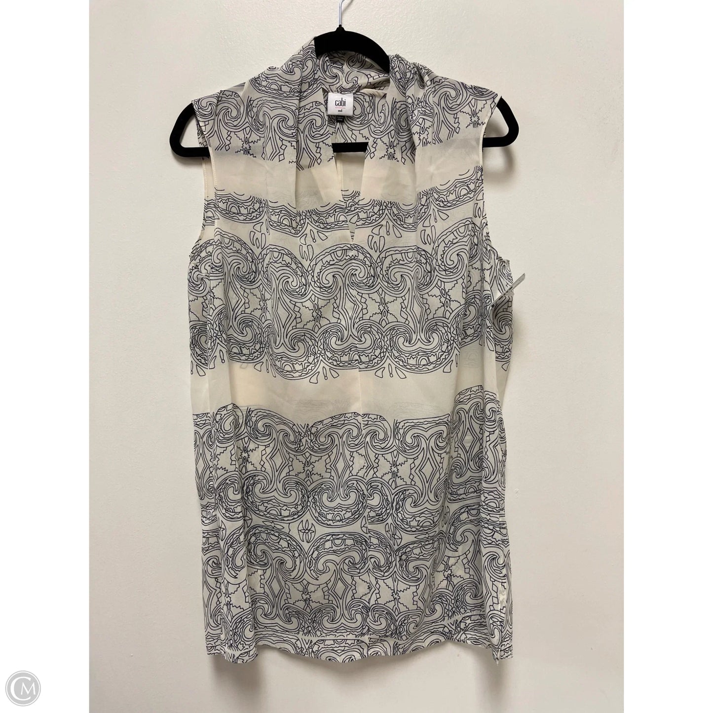 Top Sleeveless By Cabi In Cream, Size: M