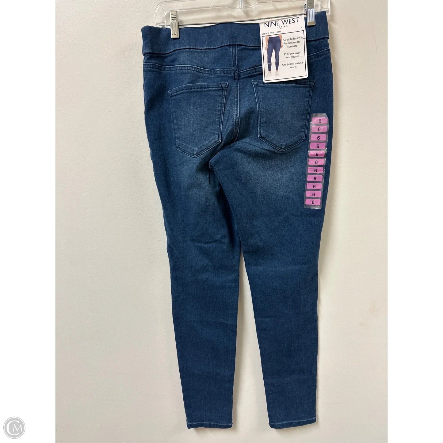 Jeans Skinny By Nine West Apparel In Blue Denim, Size: 6