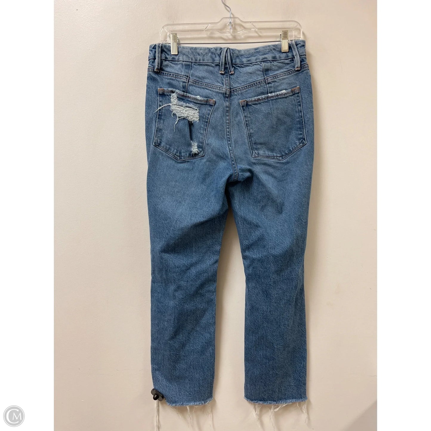 Jeans Boyfriend By Good American In Blue Denim, Size: 8