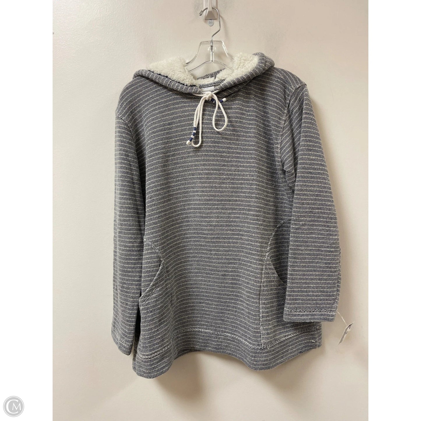 Sweatshirt Hoodie By J. Jill In Blue, Size: M