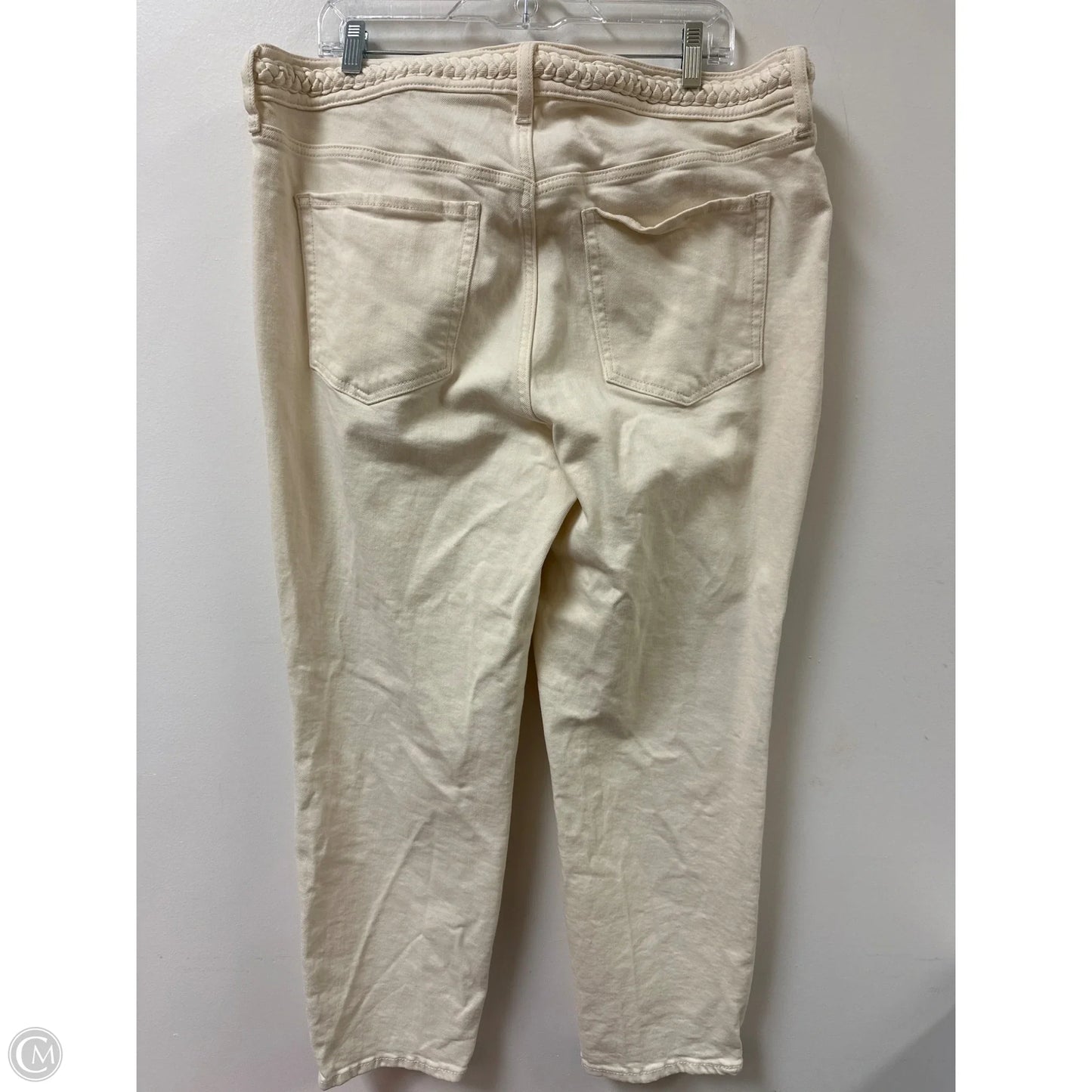 Jeans Straight By Old Navy In Cream, Size: 16