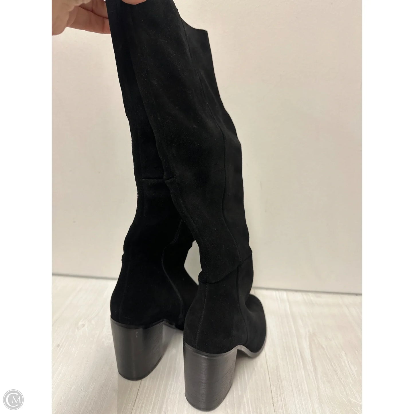Boots Knee Heels By Steve Madden In Black, Size: 8