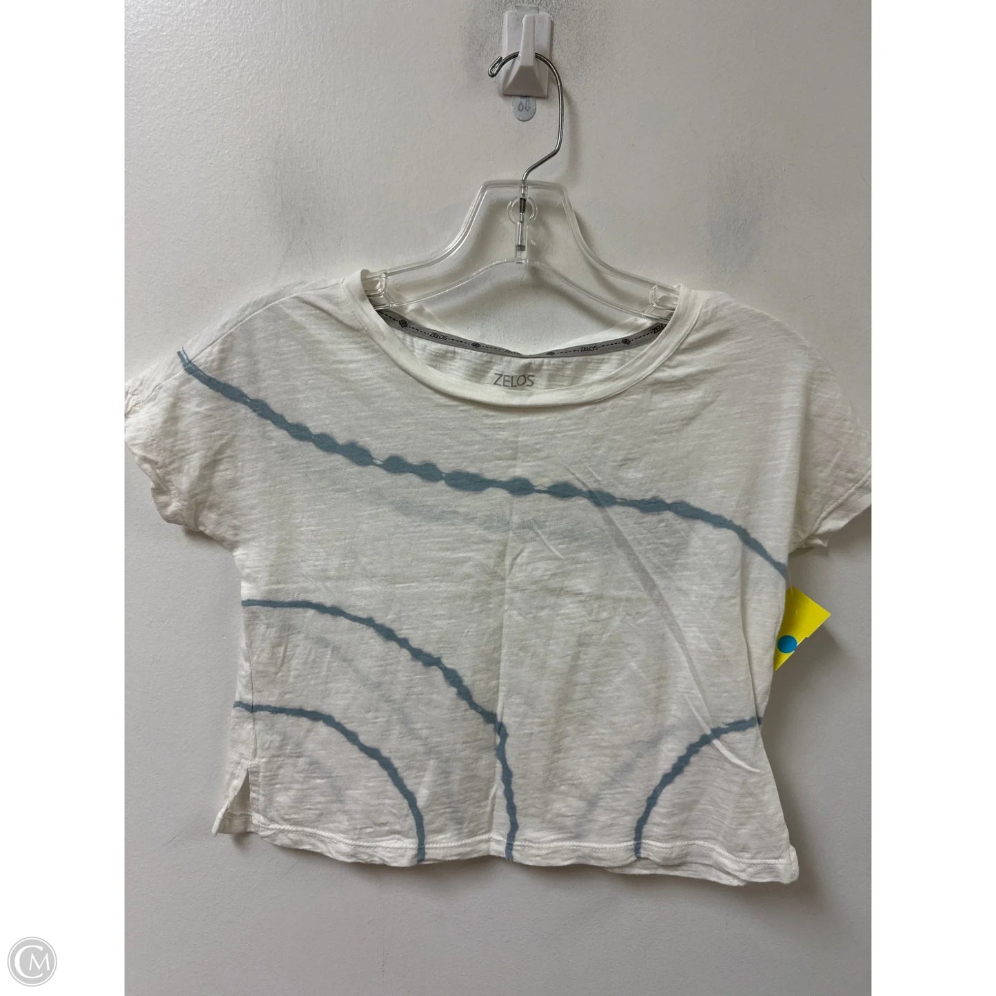 Athletic Top Short Sleeve By Zelos In White, Size: S