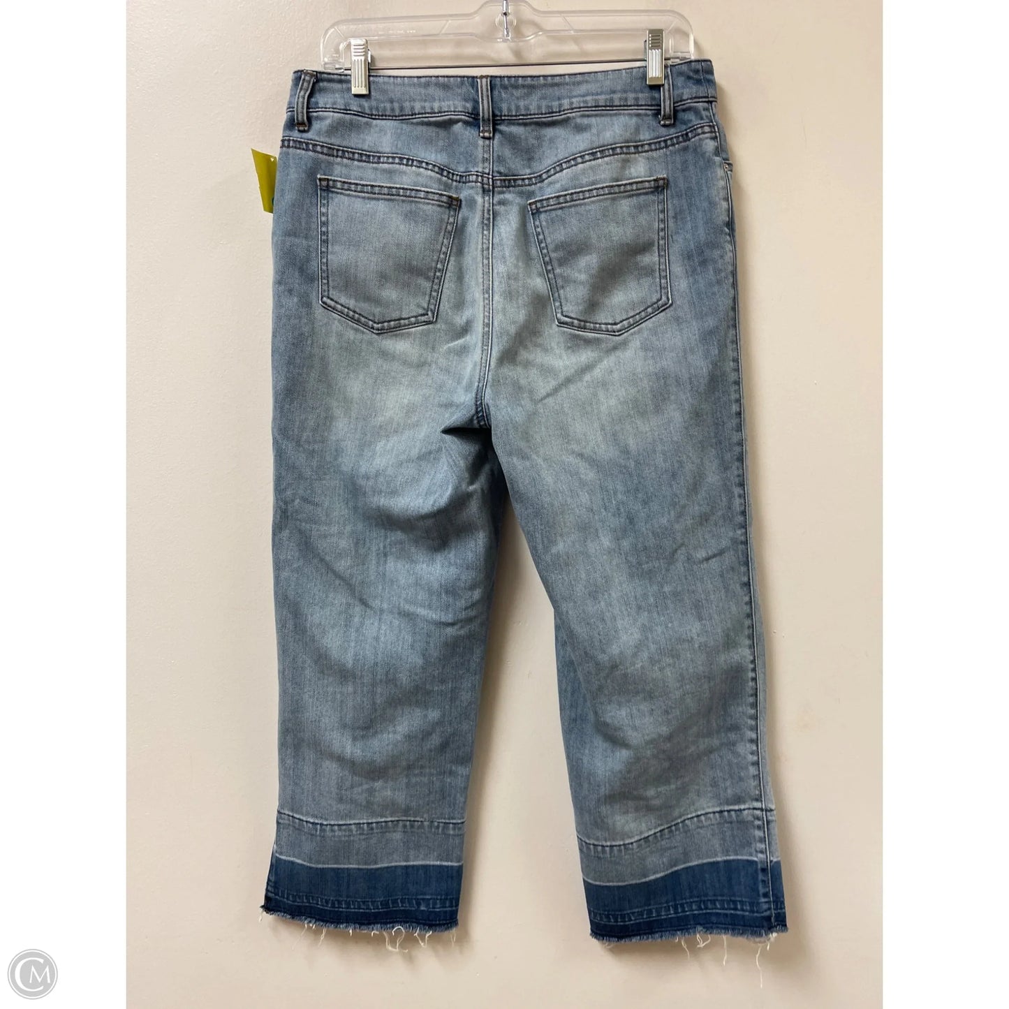 Jeans Cropped By Chicos In Blue Denim, Size: 8