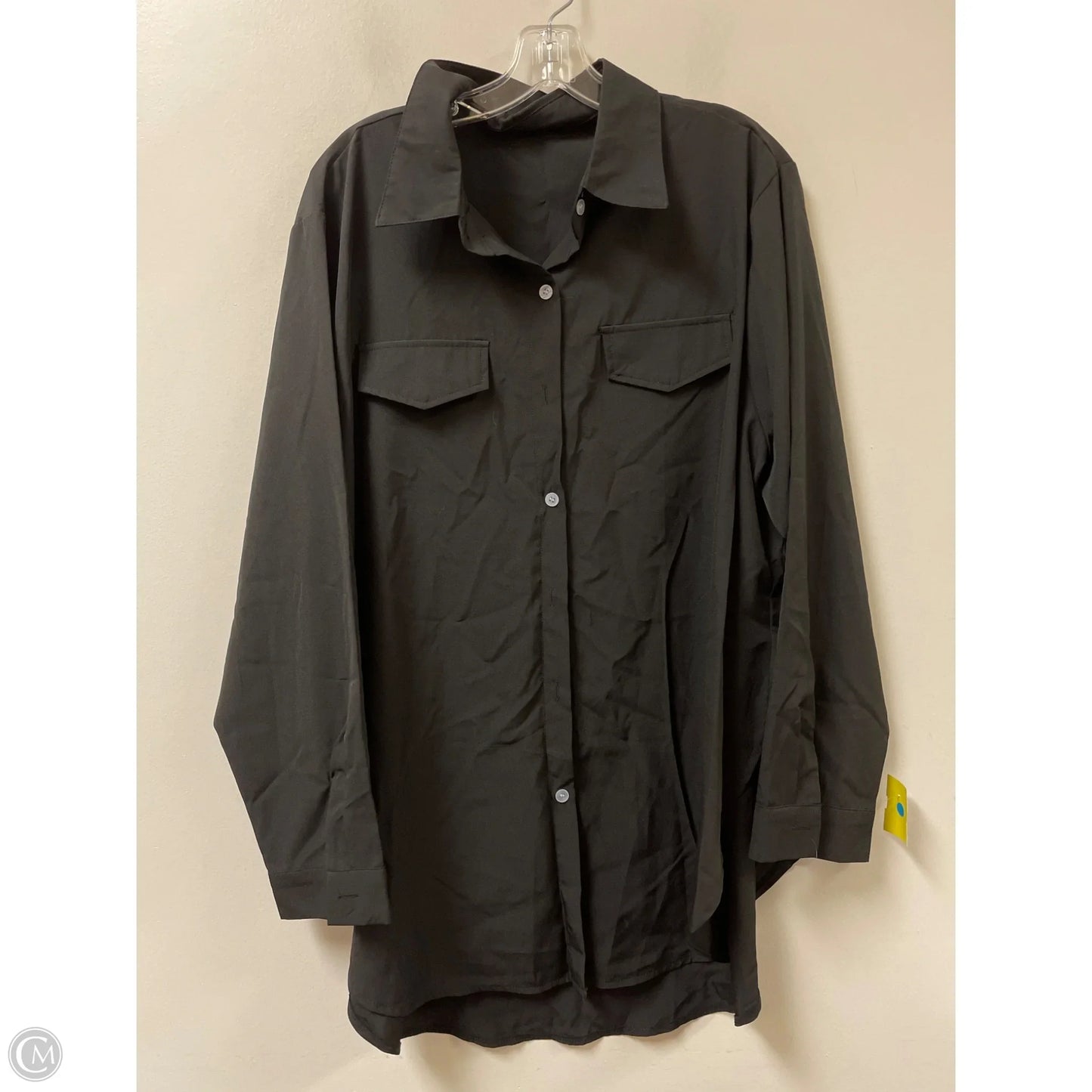 Top Long Sleeve By Clothes Mentor In Black, Size: 3x