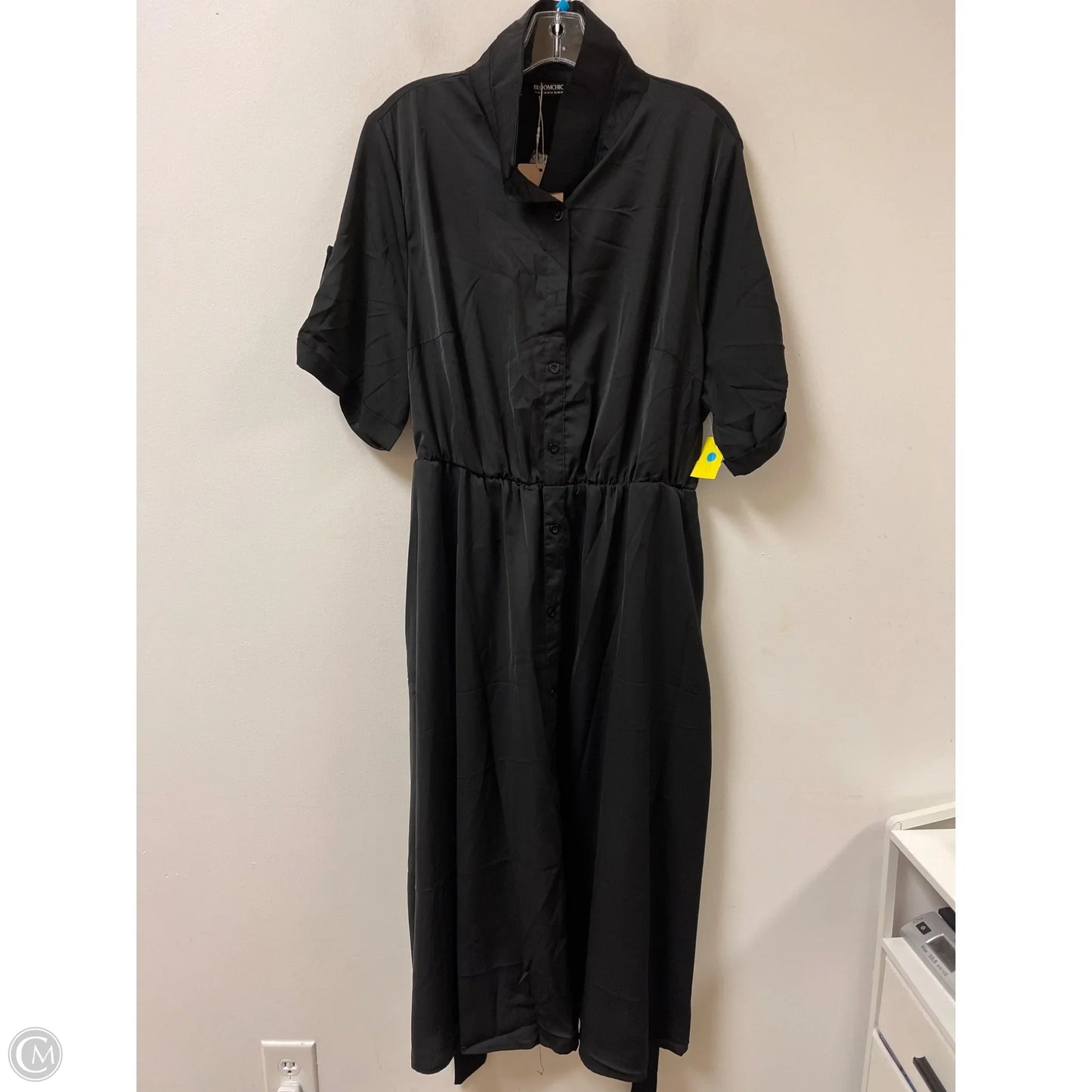 Dress Casual Midi By Bloomchic In Black, Size: 2x