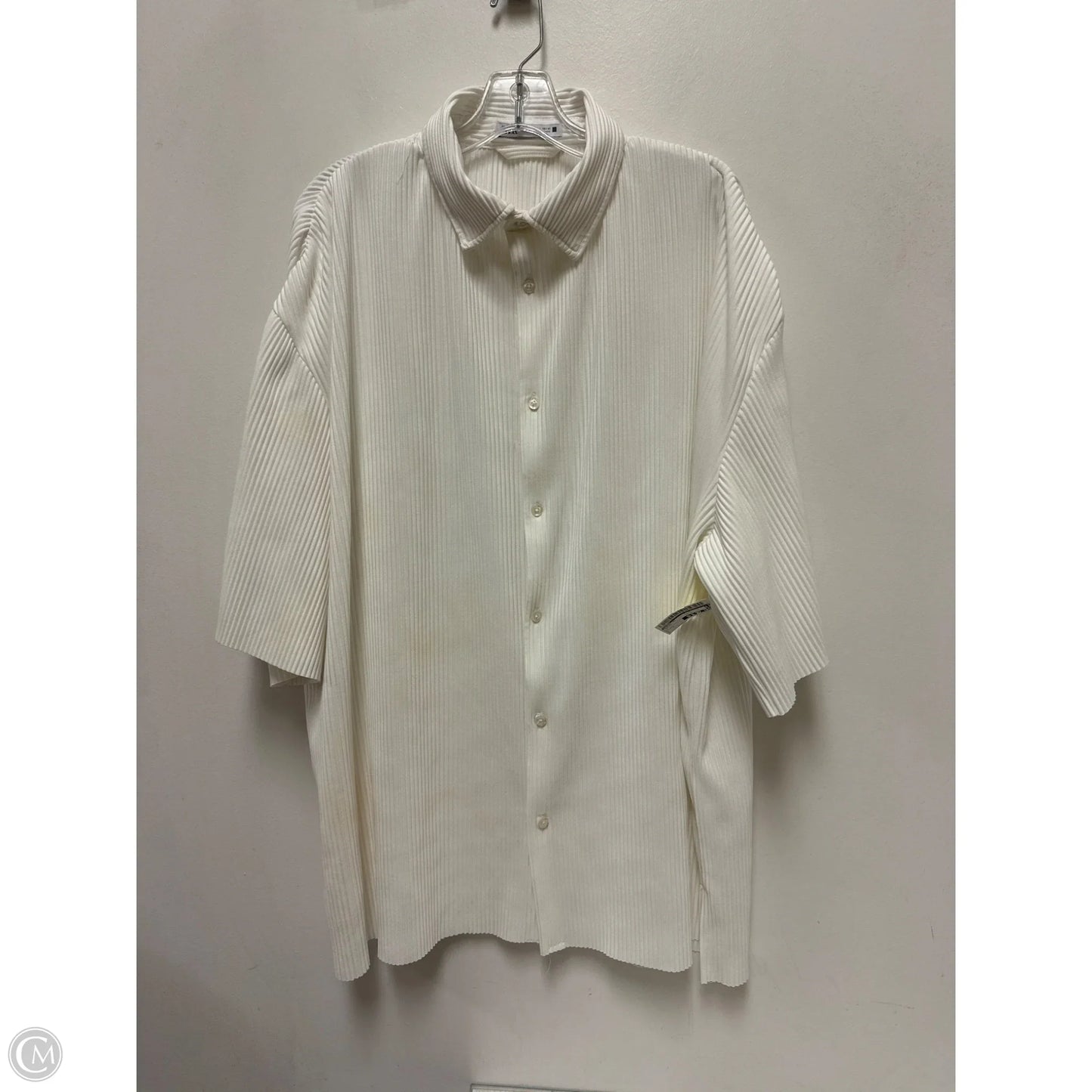 Tunic Short Sleeve By Zara In White, Size: L