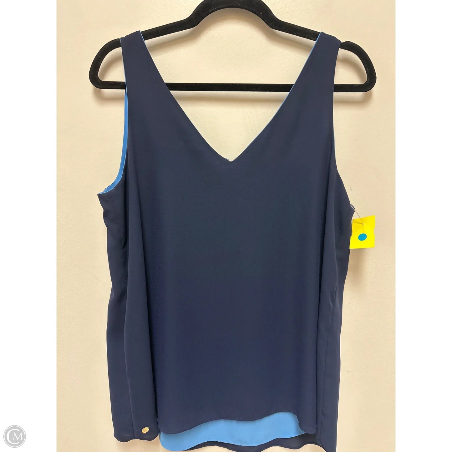 Top Sleeveless By Clothes Mentor In Navy, Size: M