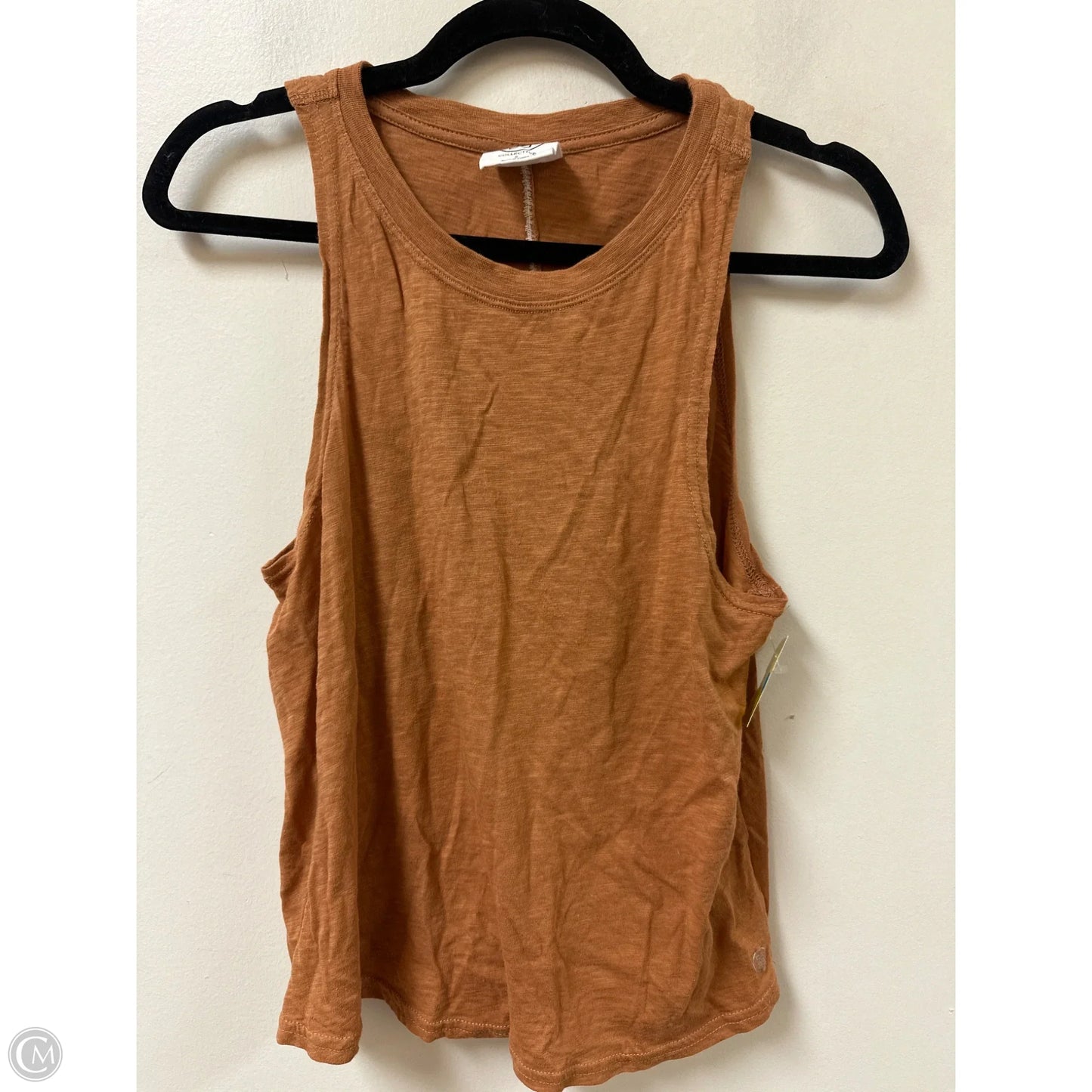 Top Sleeveless By Sage In Brown, Size: S