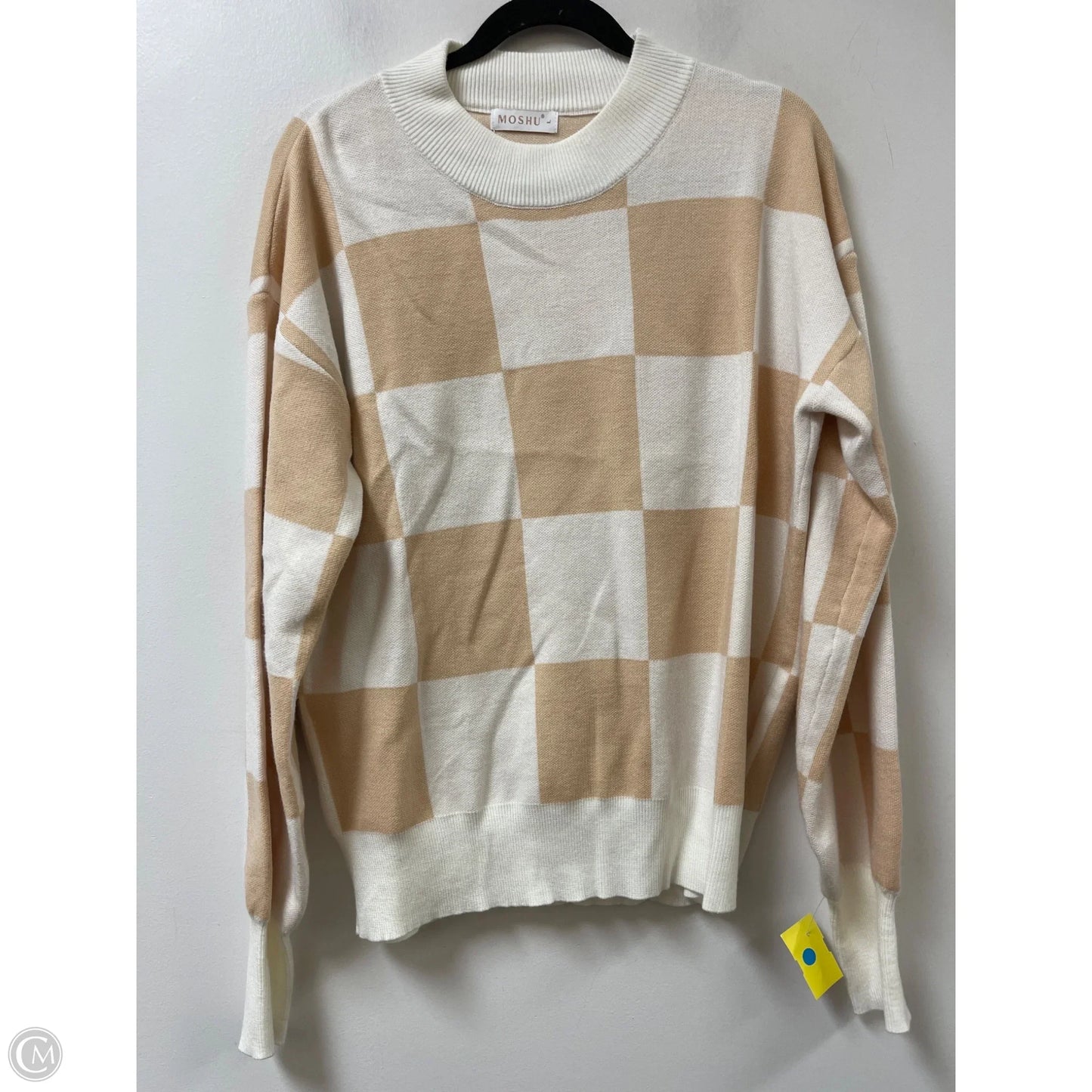 Sweater By Clothes Mentor In Cream, Size: L