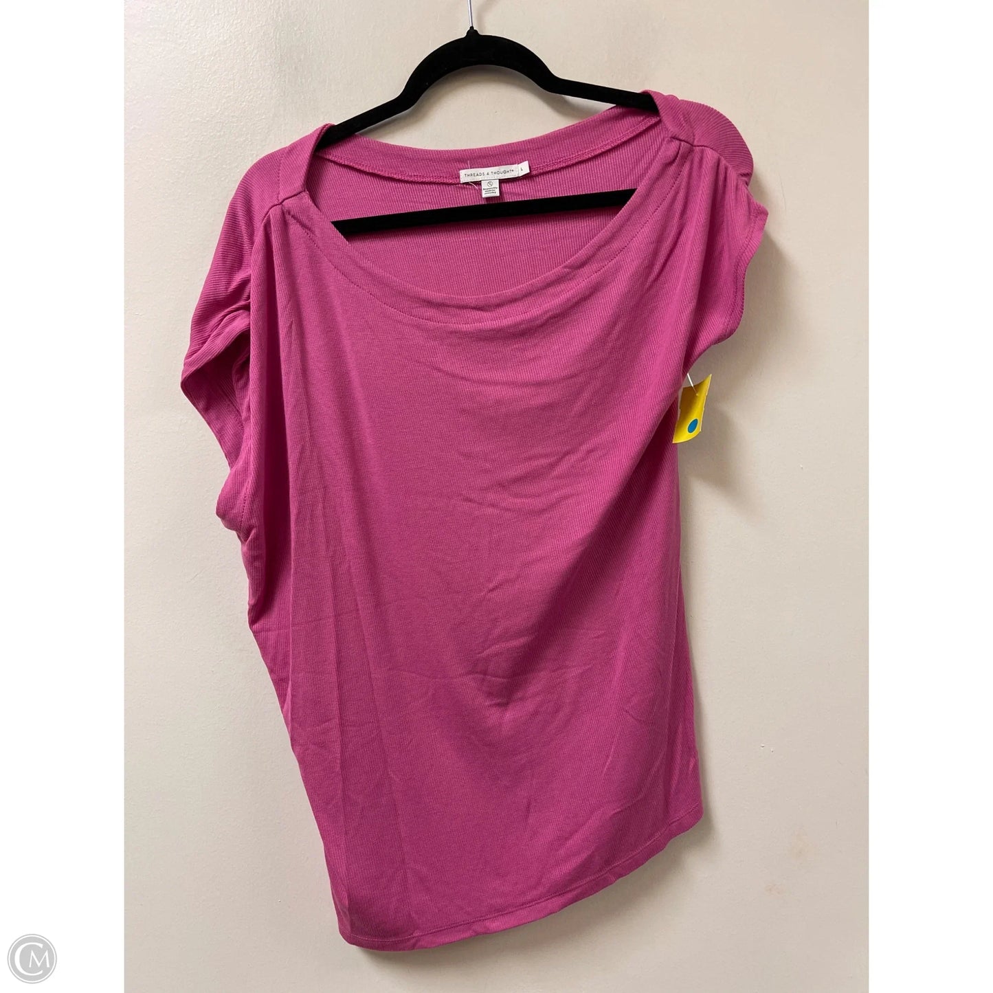 Top Short Sleeve By Threads 4 Thought In Pink, Size: L