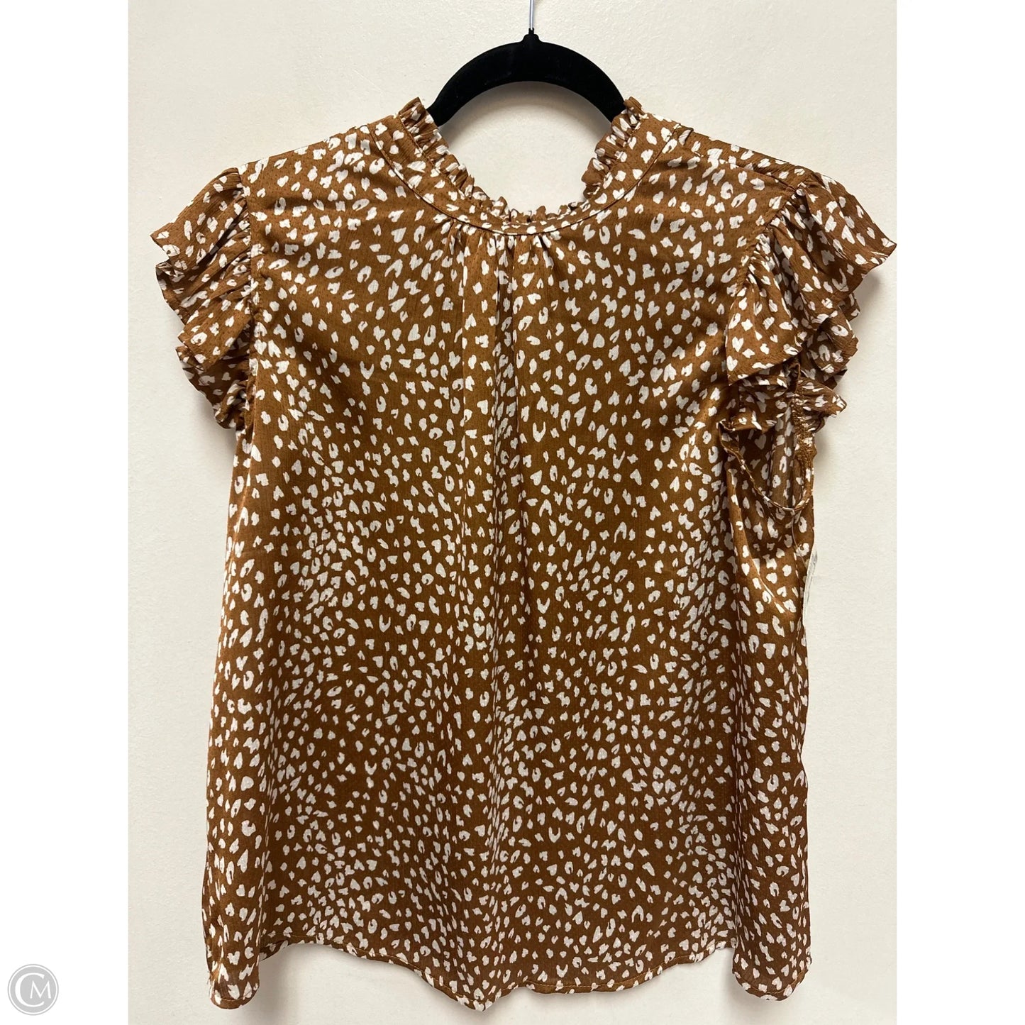 Top Sleeveless By Voy In Brown, Size: L