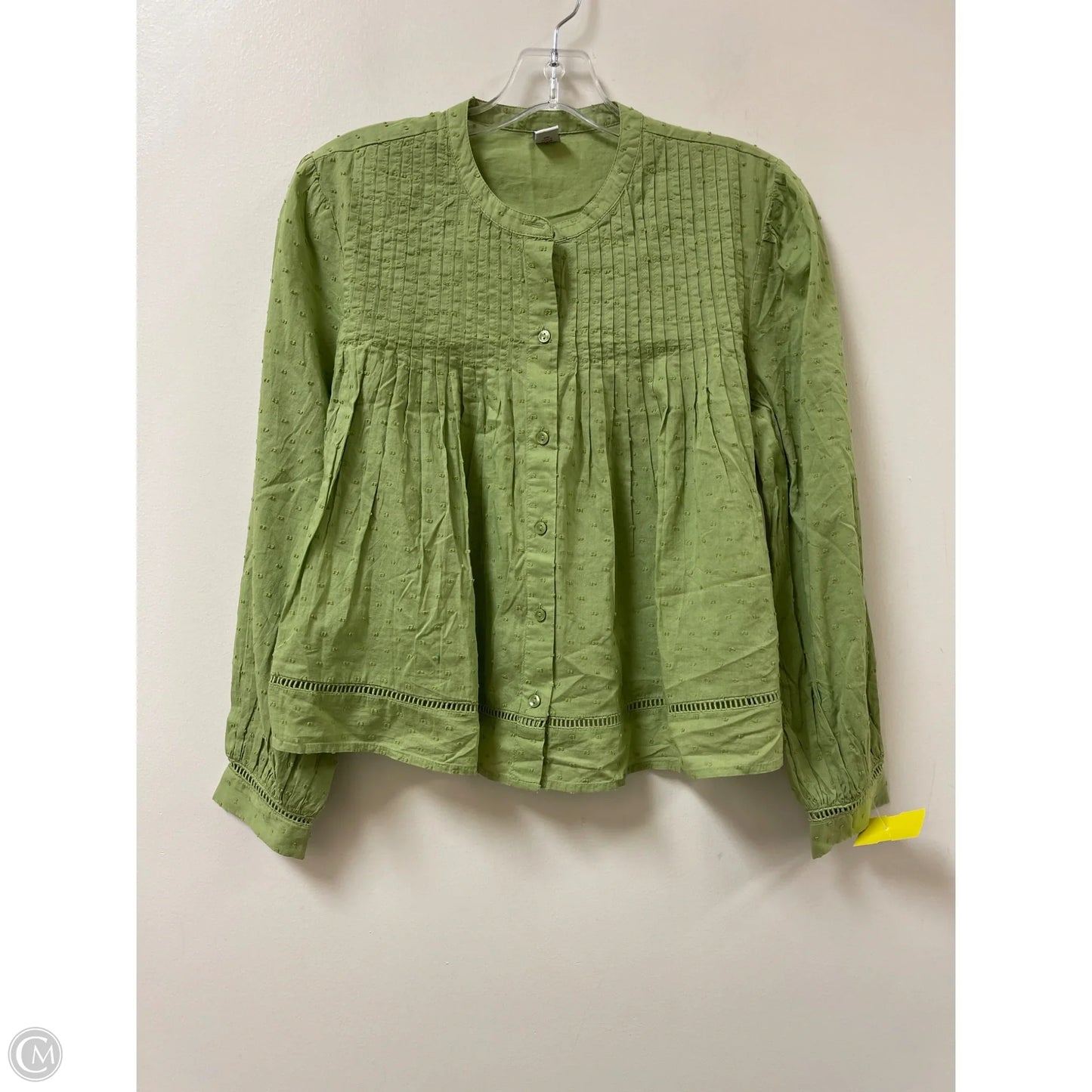 Top Long Sleeve By Old Navy In Green, Size: S