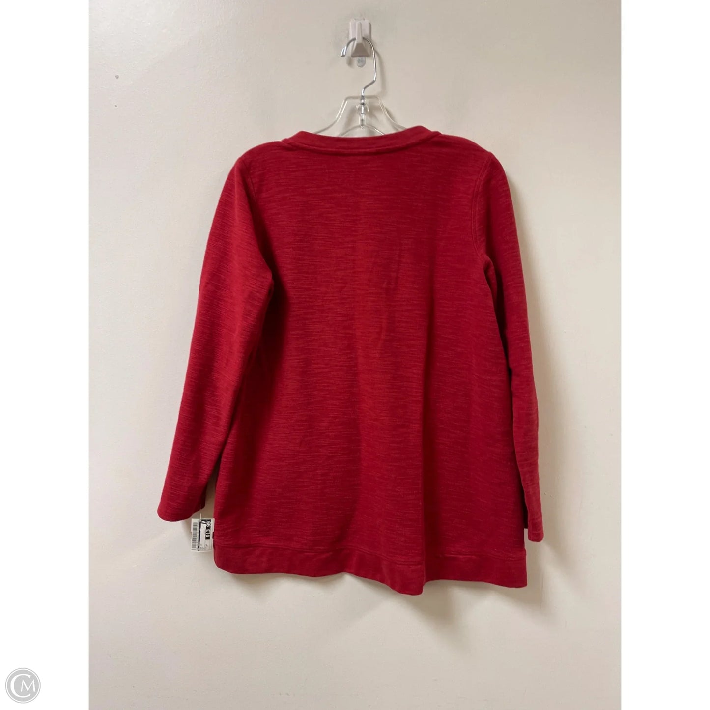 Top Long Sleeve By J. Jill In Red, Size: Sp