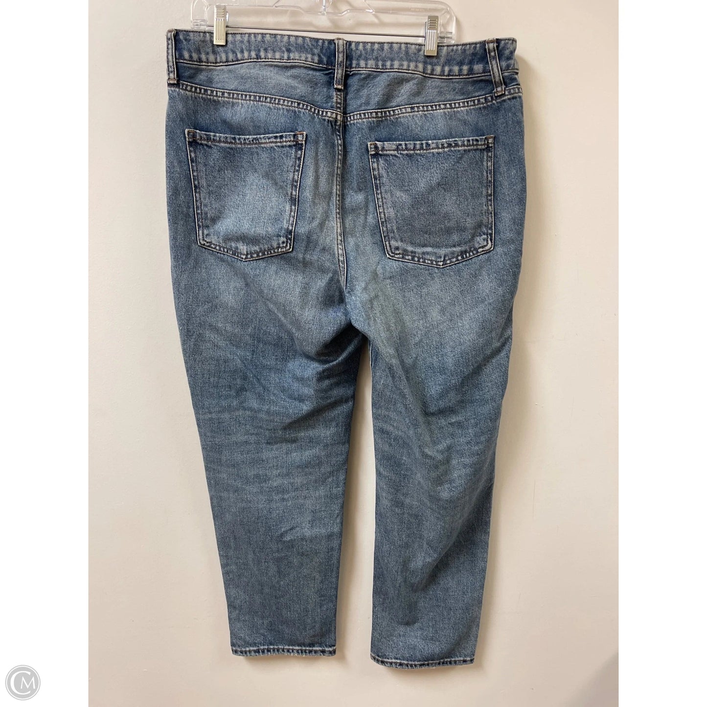 Jeans Cropped By Chicos In Blue Denim, Size: 12