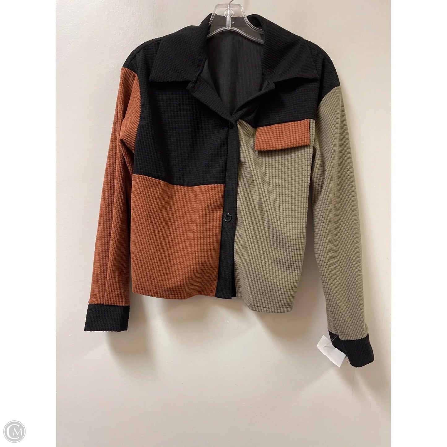 Top Long Sleeve By Shein In Multi-colored, Size: S