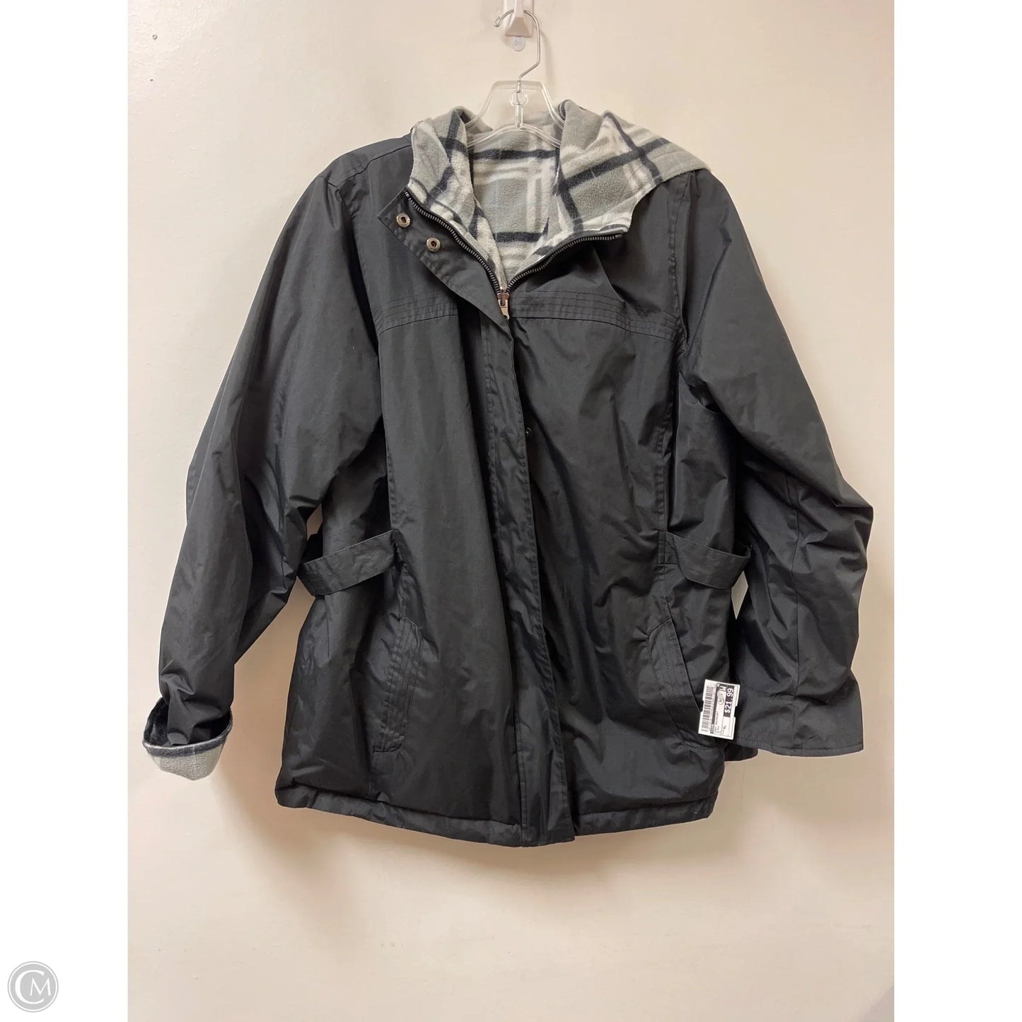 Coat Raincoat By Izod In Black, Size: Xl