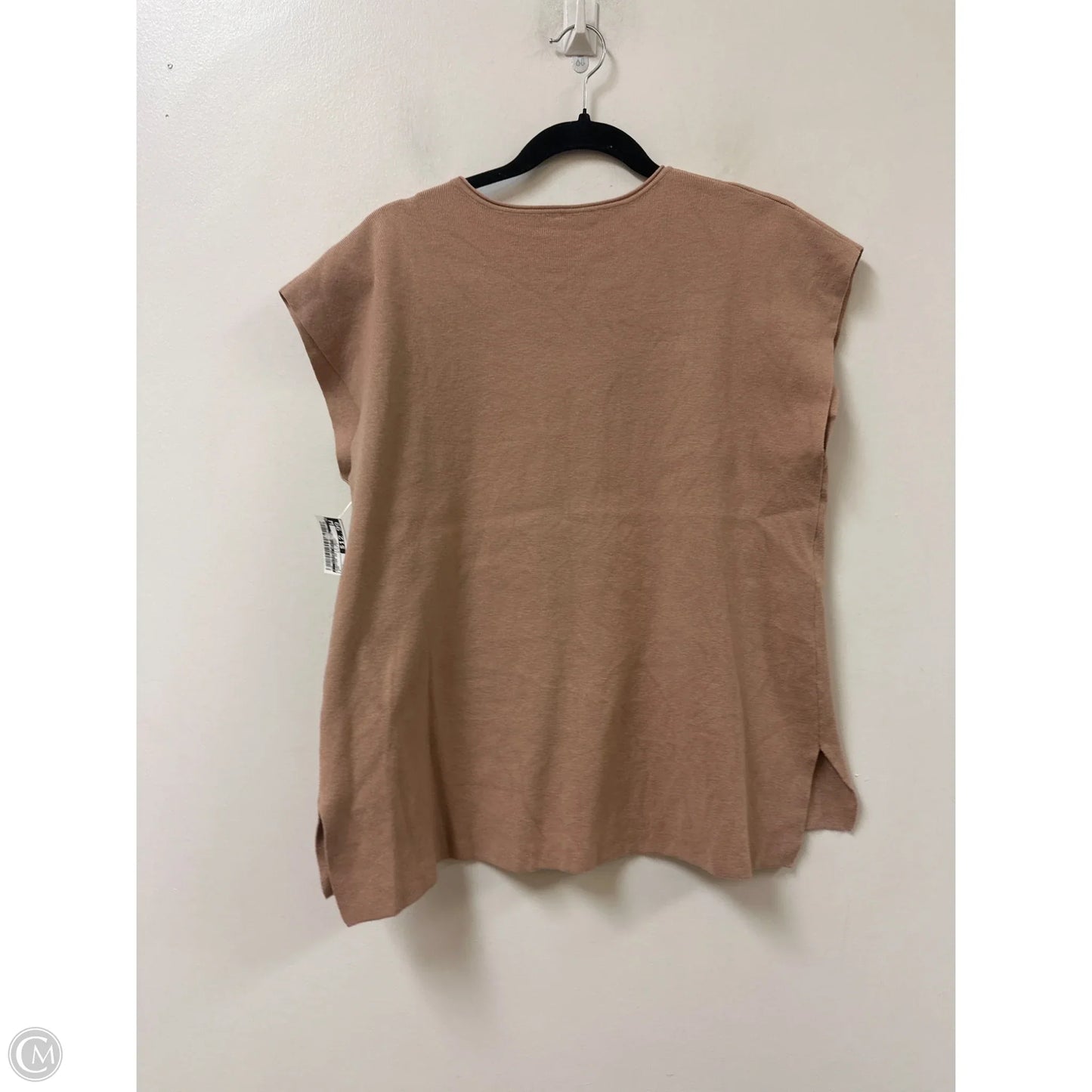 Sweater Short Sleeve By Clothes Mentor In Tan, Size: M