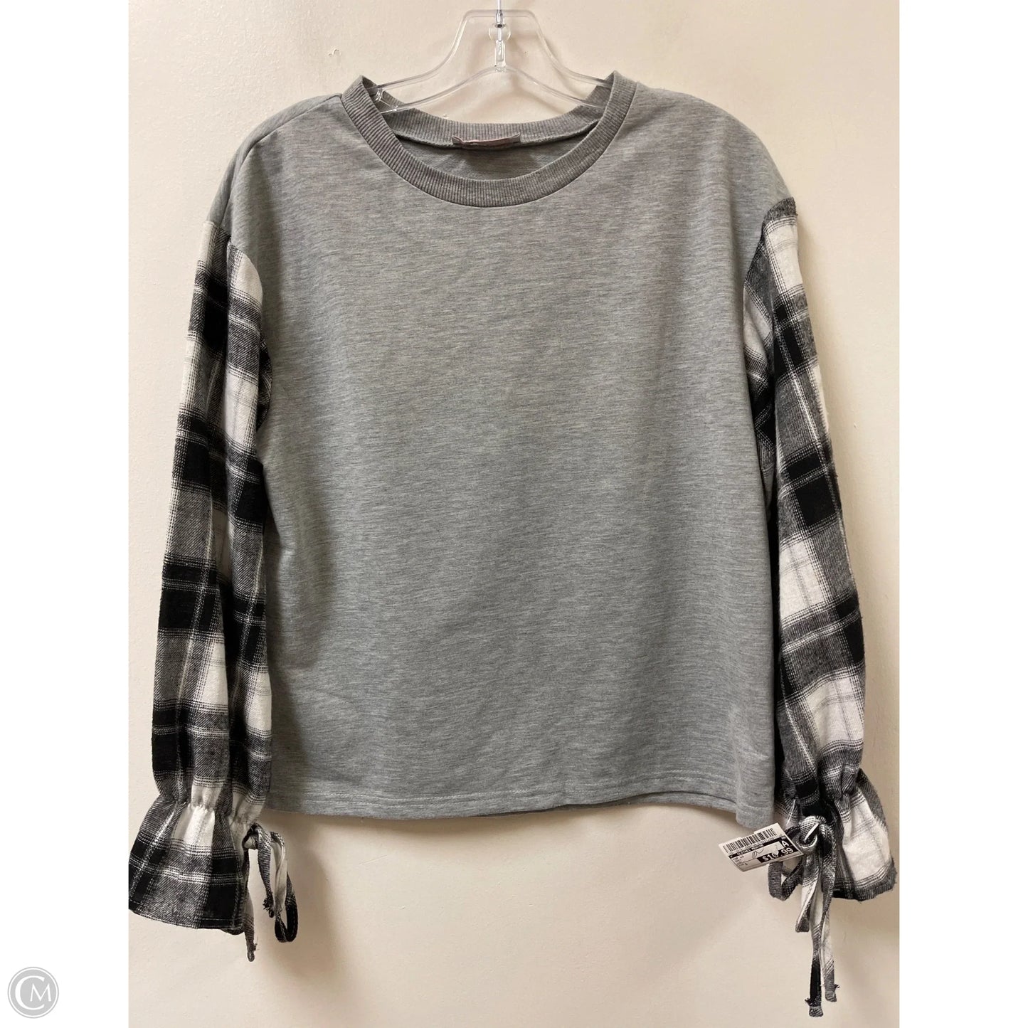 Top Long Sleeve By Clothes Mentor In Grey, Size: S