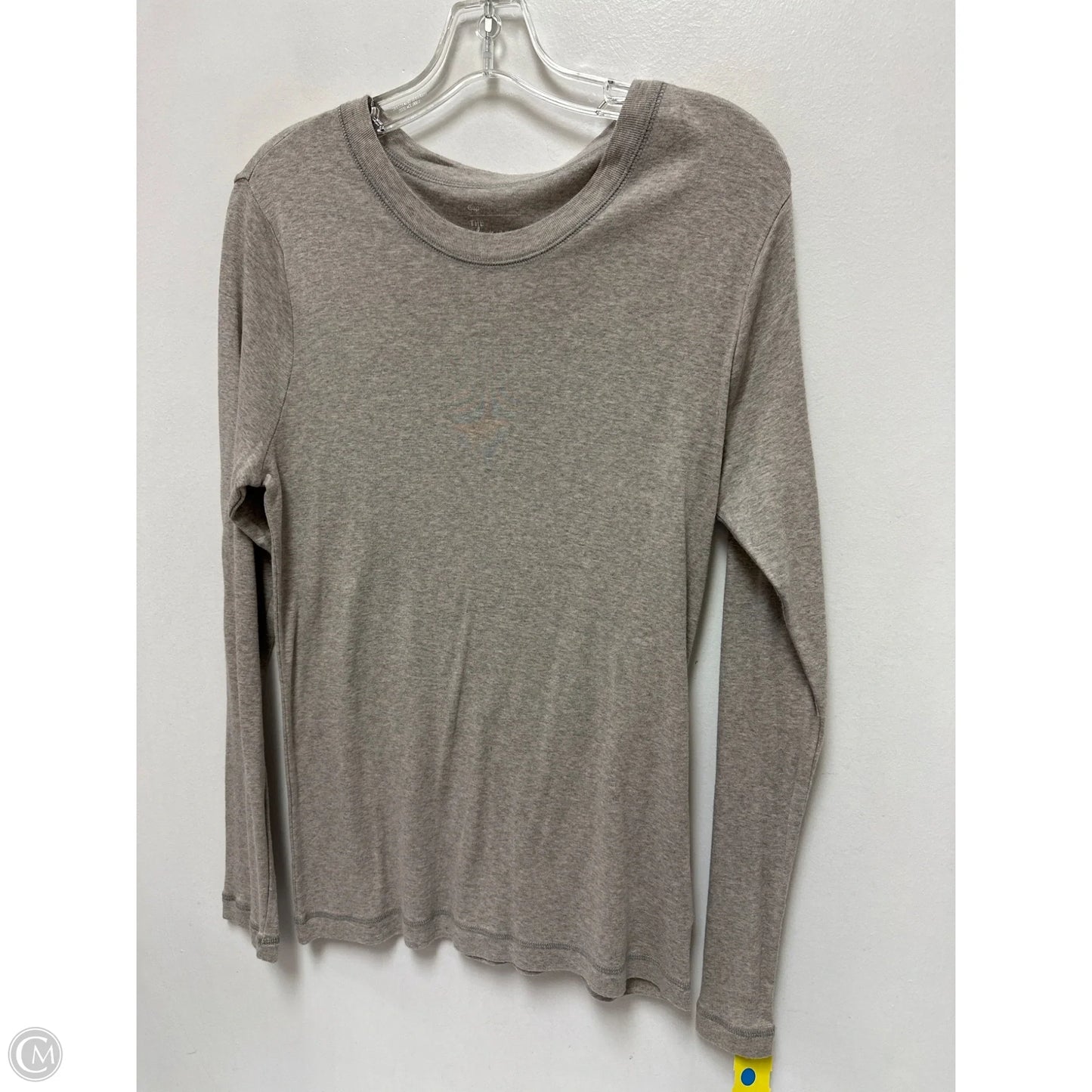 Top Long Sleeve Basic By Gap In Cream, Size: Xl