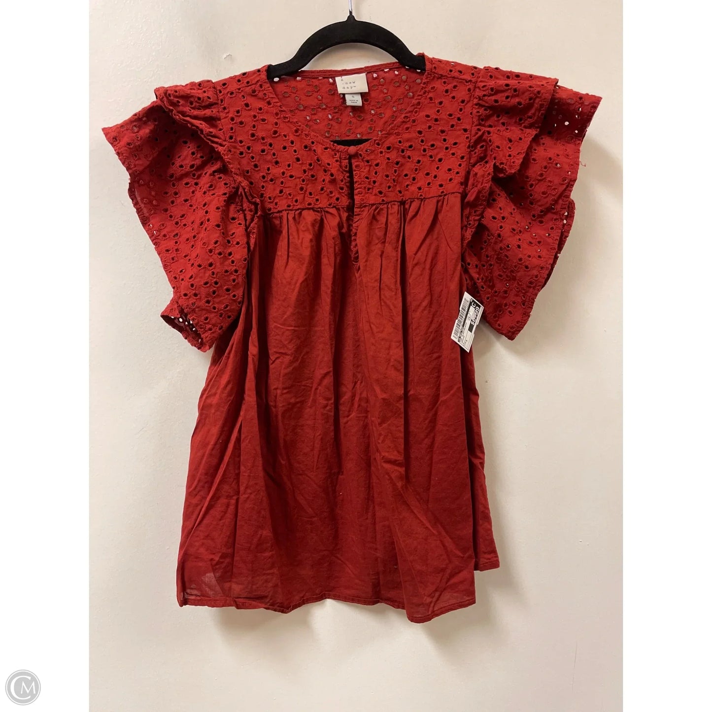 Top Sleeveless By A New Day In Orange, Size: S