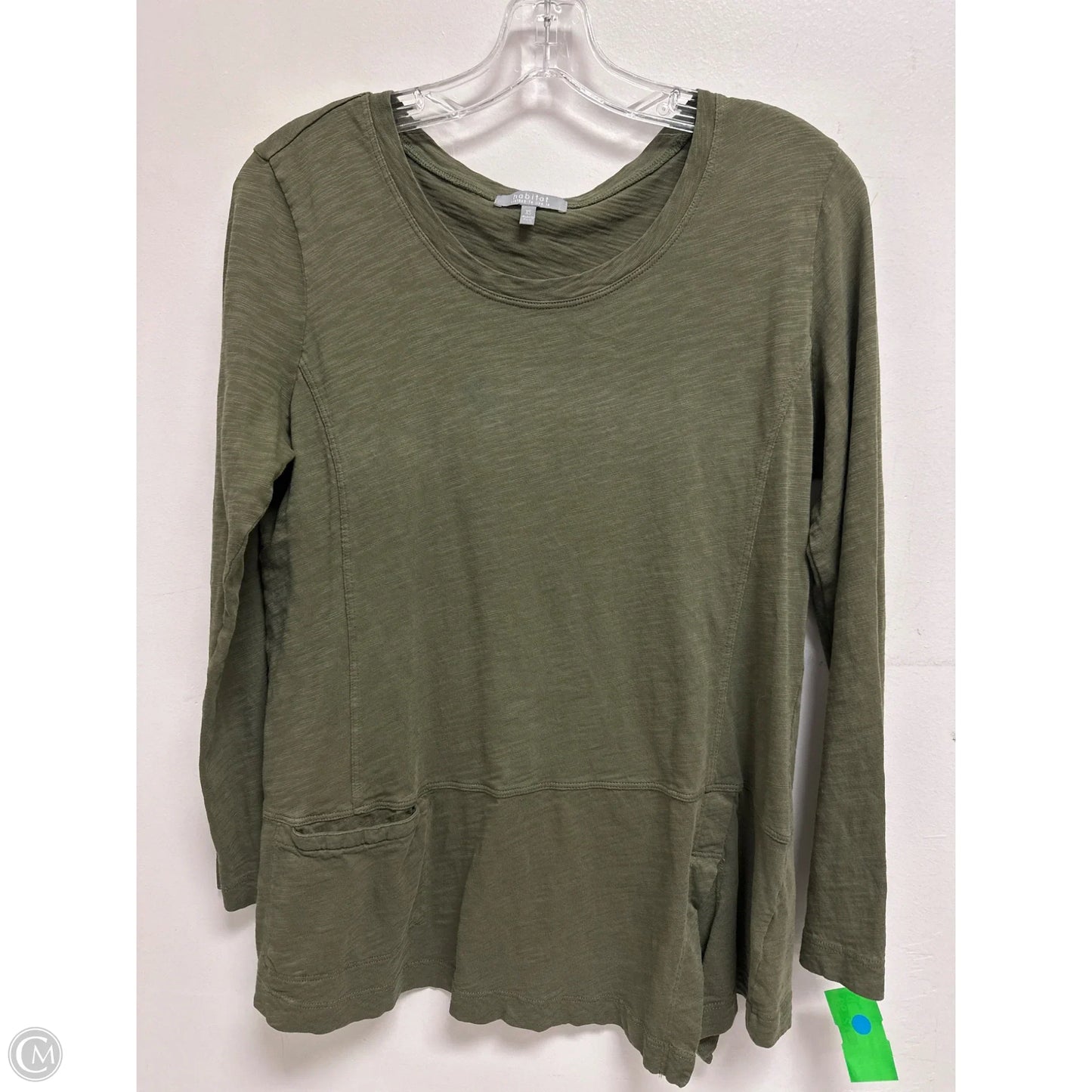Top Long Sleeve By Habitat In Green, Size: Xs