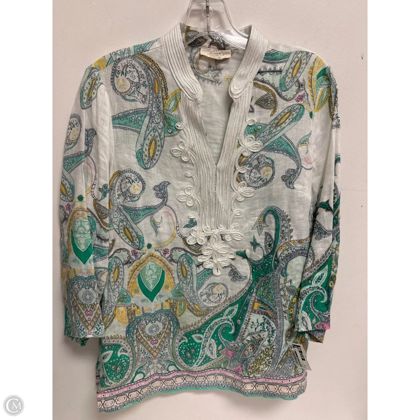 Top Long Sleeve By Charter Club In Cream, Size: M