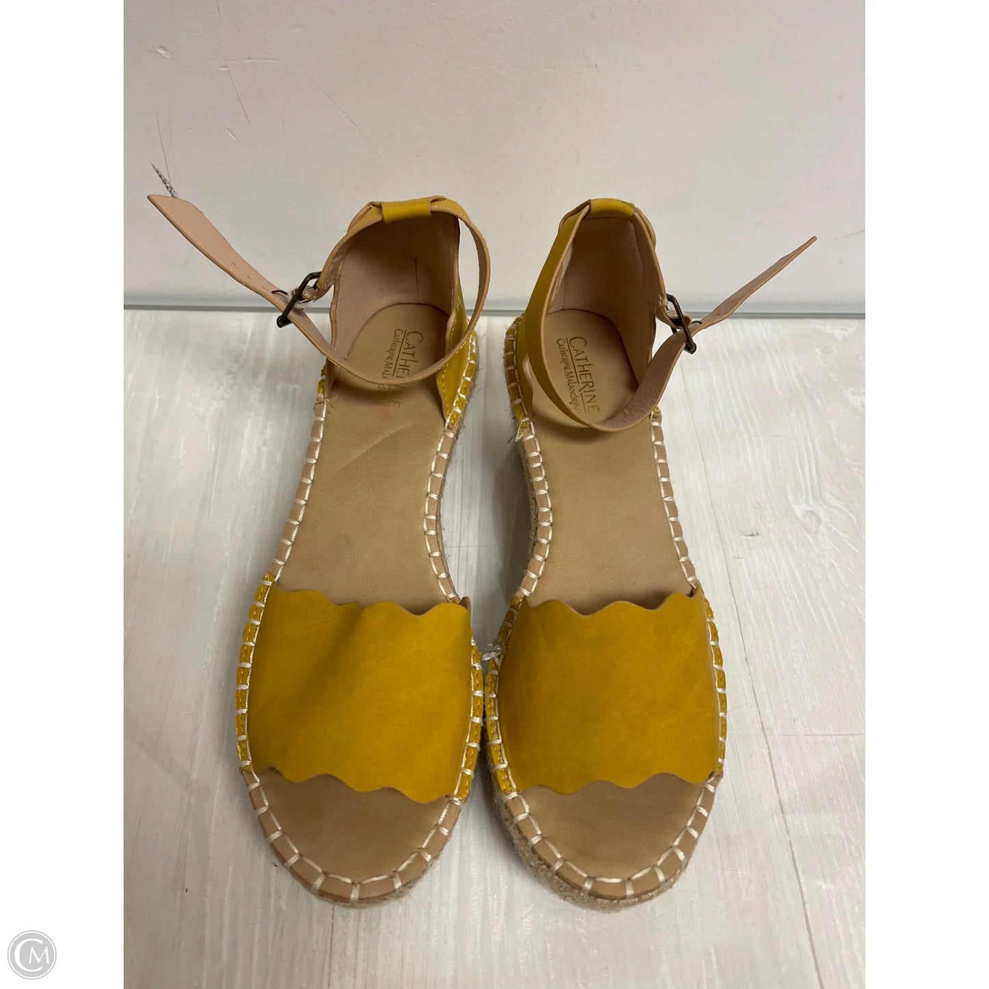 Sandals Heels Platform By Catherine Malandrino In Yellow, Size: 8