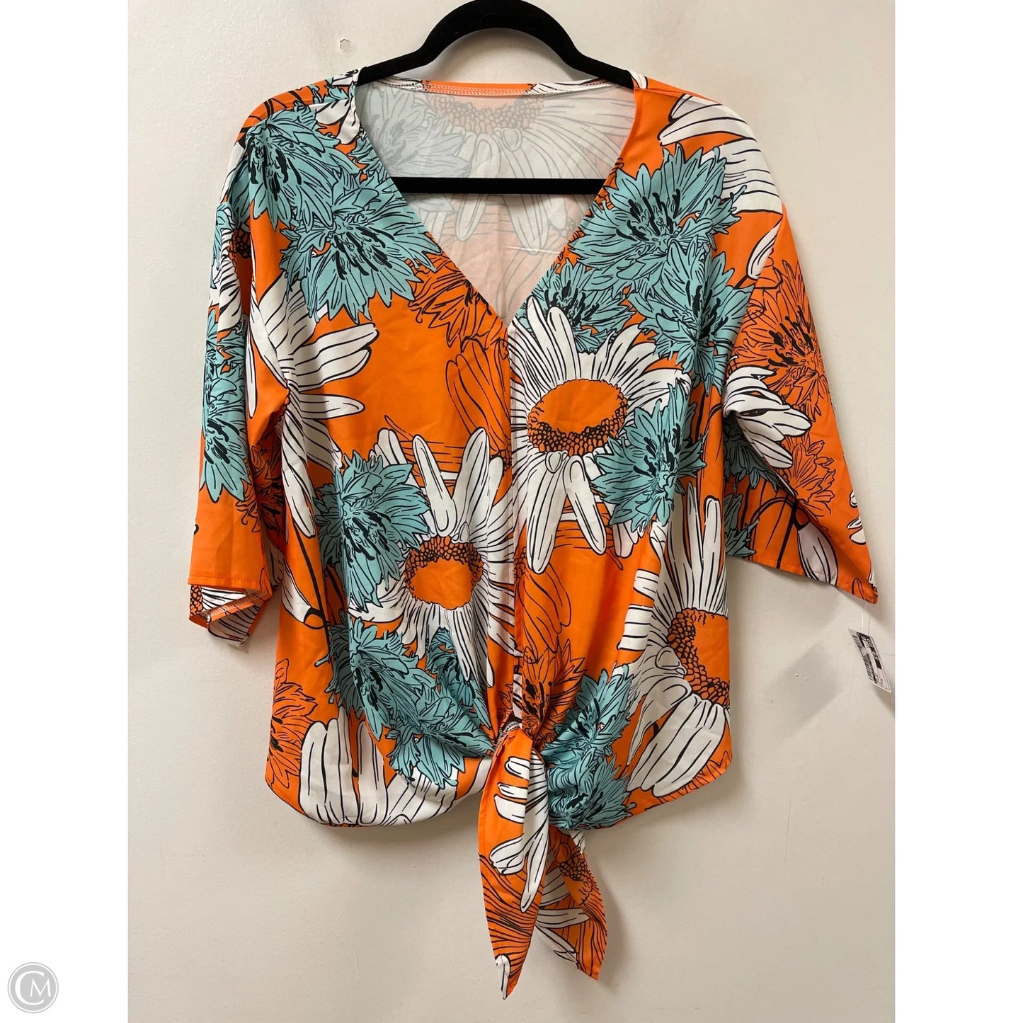 Top Short Sleeve By Clothes Mentor In Orange, Size: M