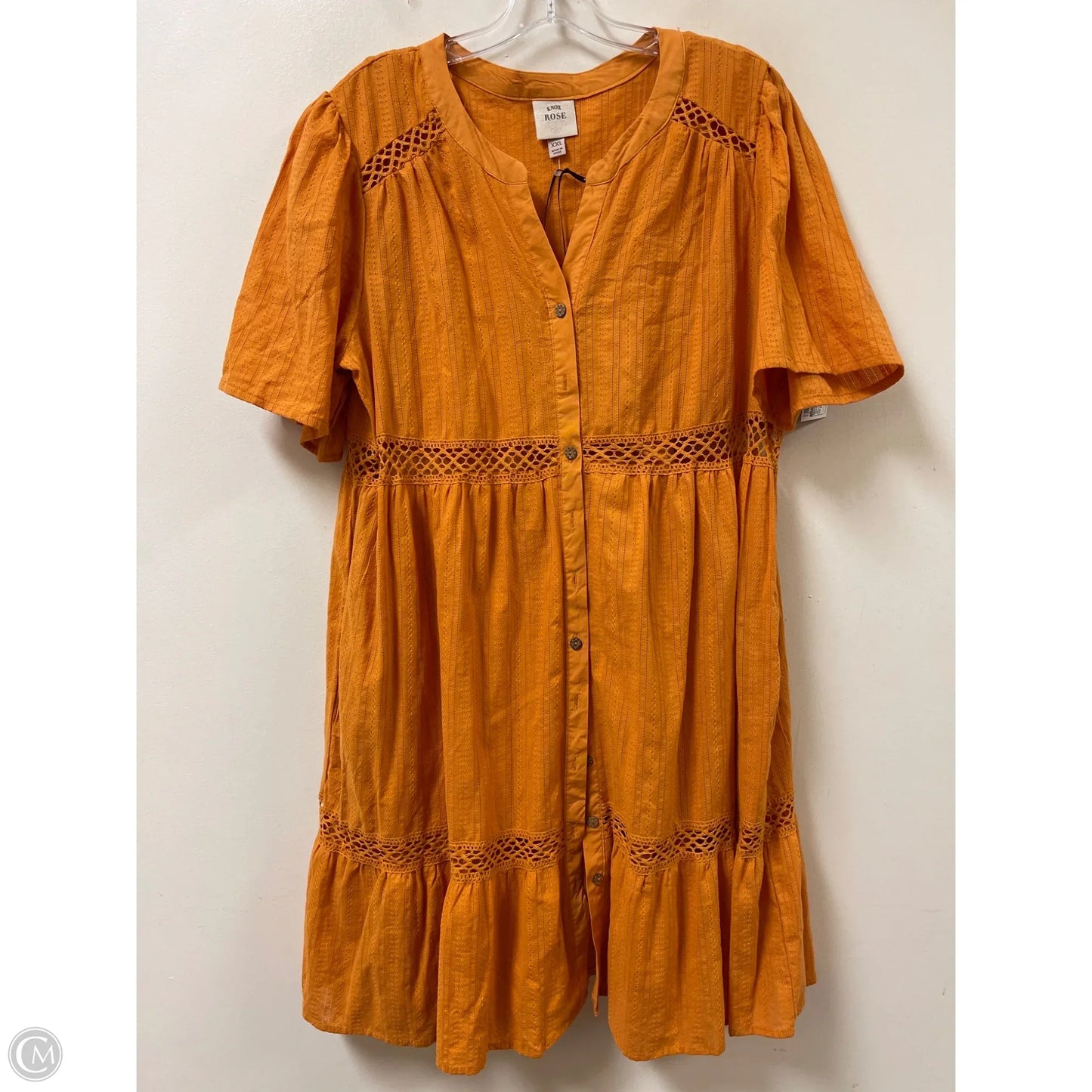 Dress Party Midi By Knox Rose In Yellow, Size: 2x