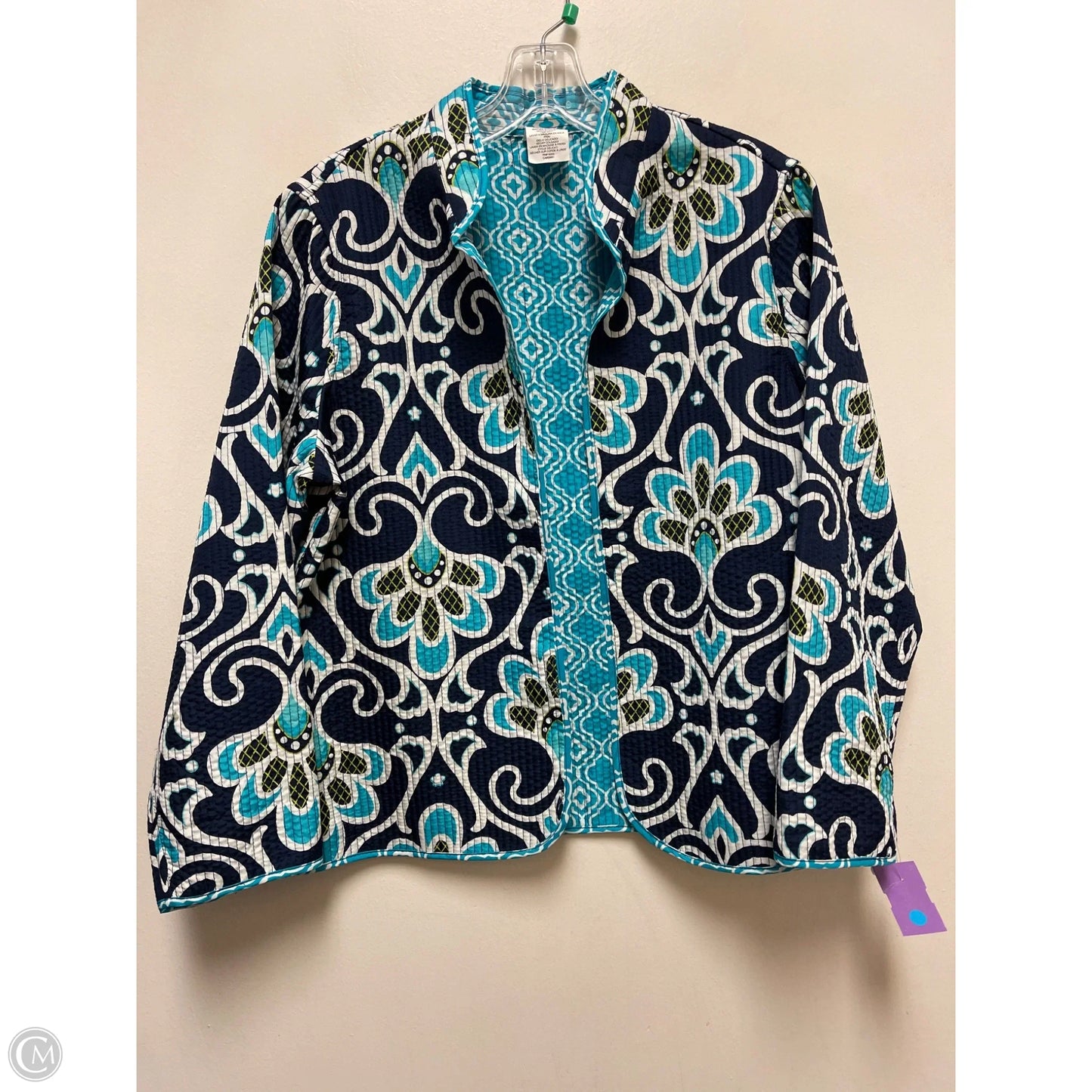 Cardigan By Alfred Dunner In Blue, Size: Mp